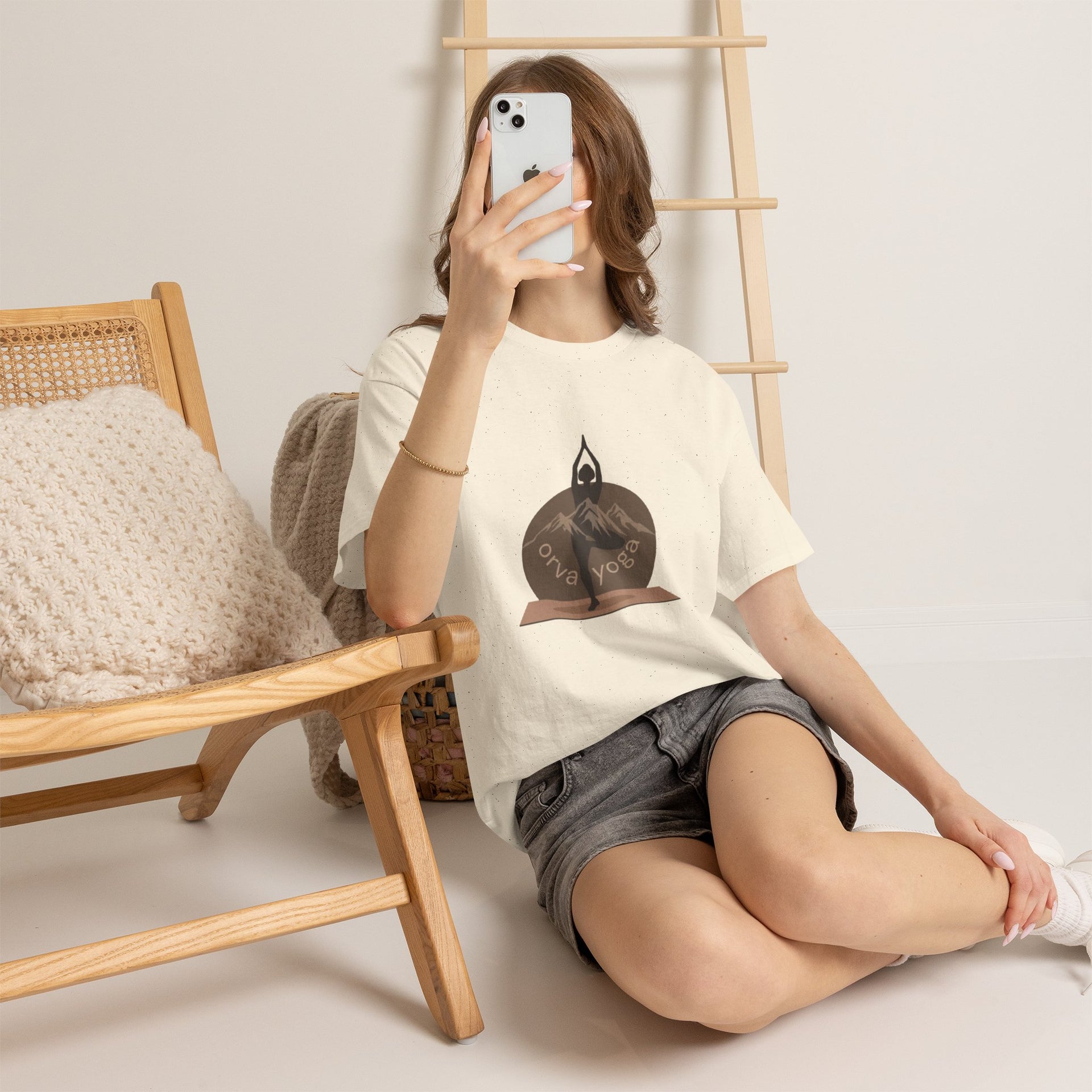 Yoga Tee — 'Orva Yoga' Mountain Pose Graphic T-Shirt