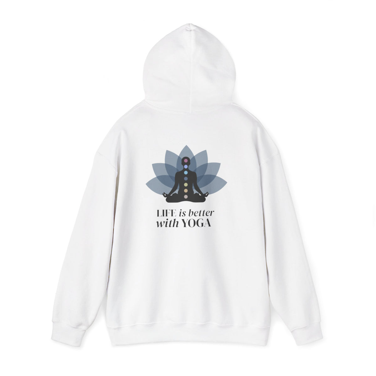 Yoga Hoodie — "Inhale Exhale" Meditation Sweatshirt