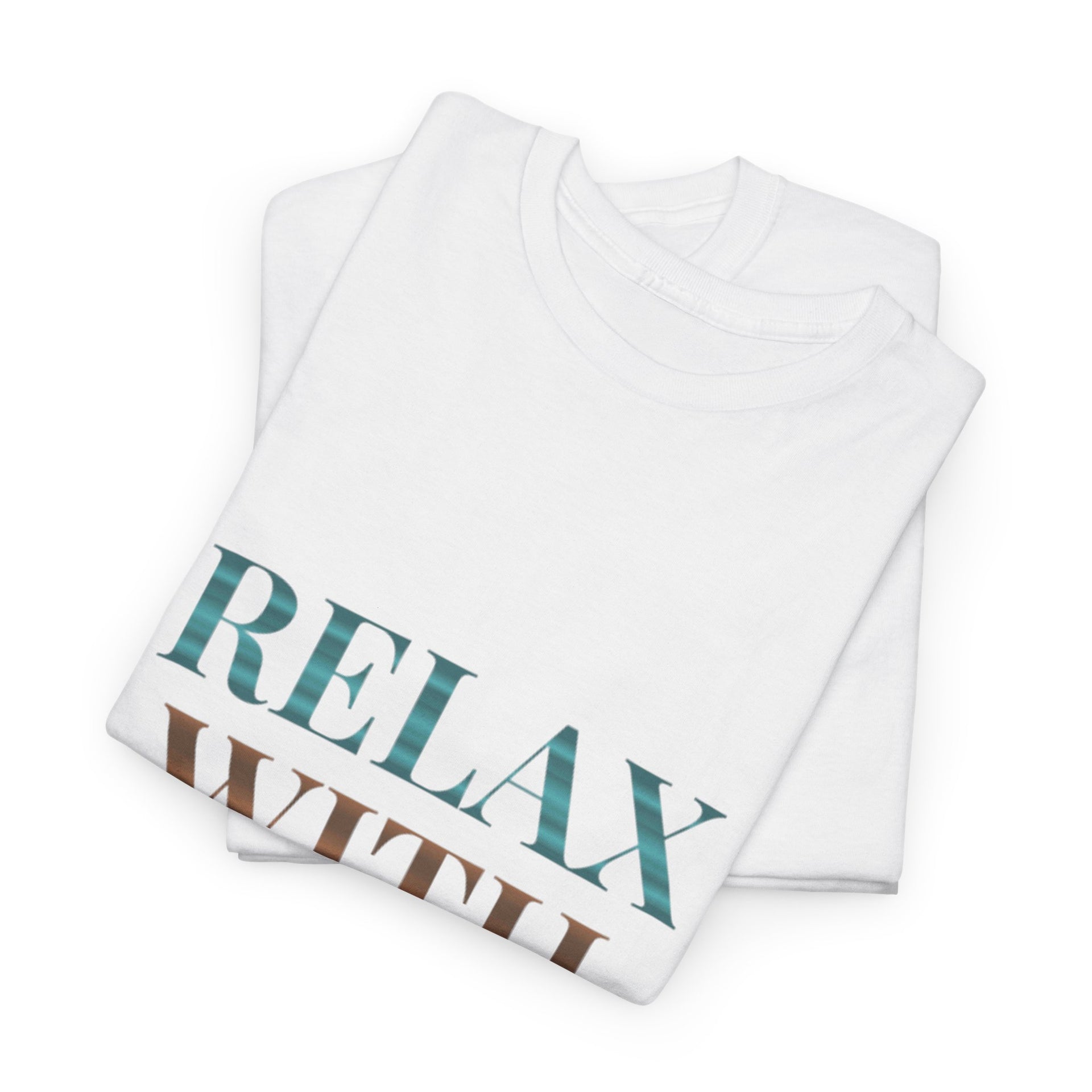 Relax With Yoga T-Shirt — Minimal Wellness Tee for Yogis & Meditation