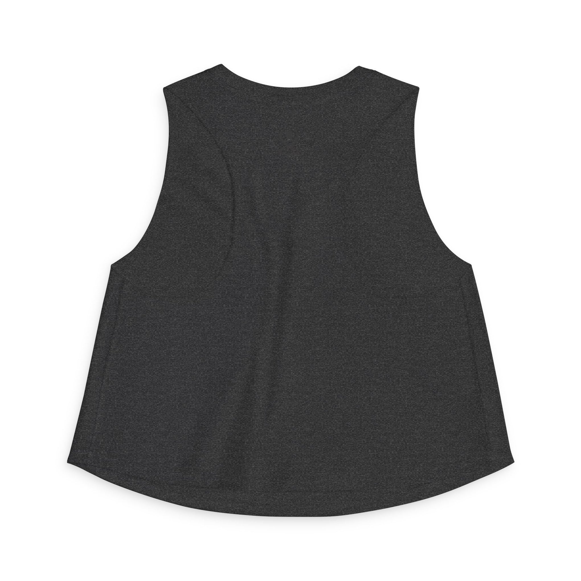Crop Top — Minimal White Yoga Tank, Relaxed Women's Workout & Lounge Top