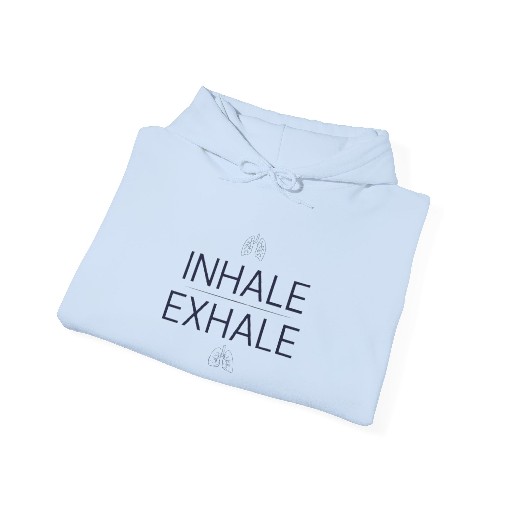 Yoga Hoodie — "Inhale Exhale" Meditation Sweatshirt