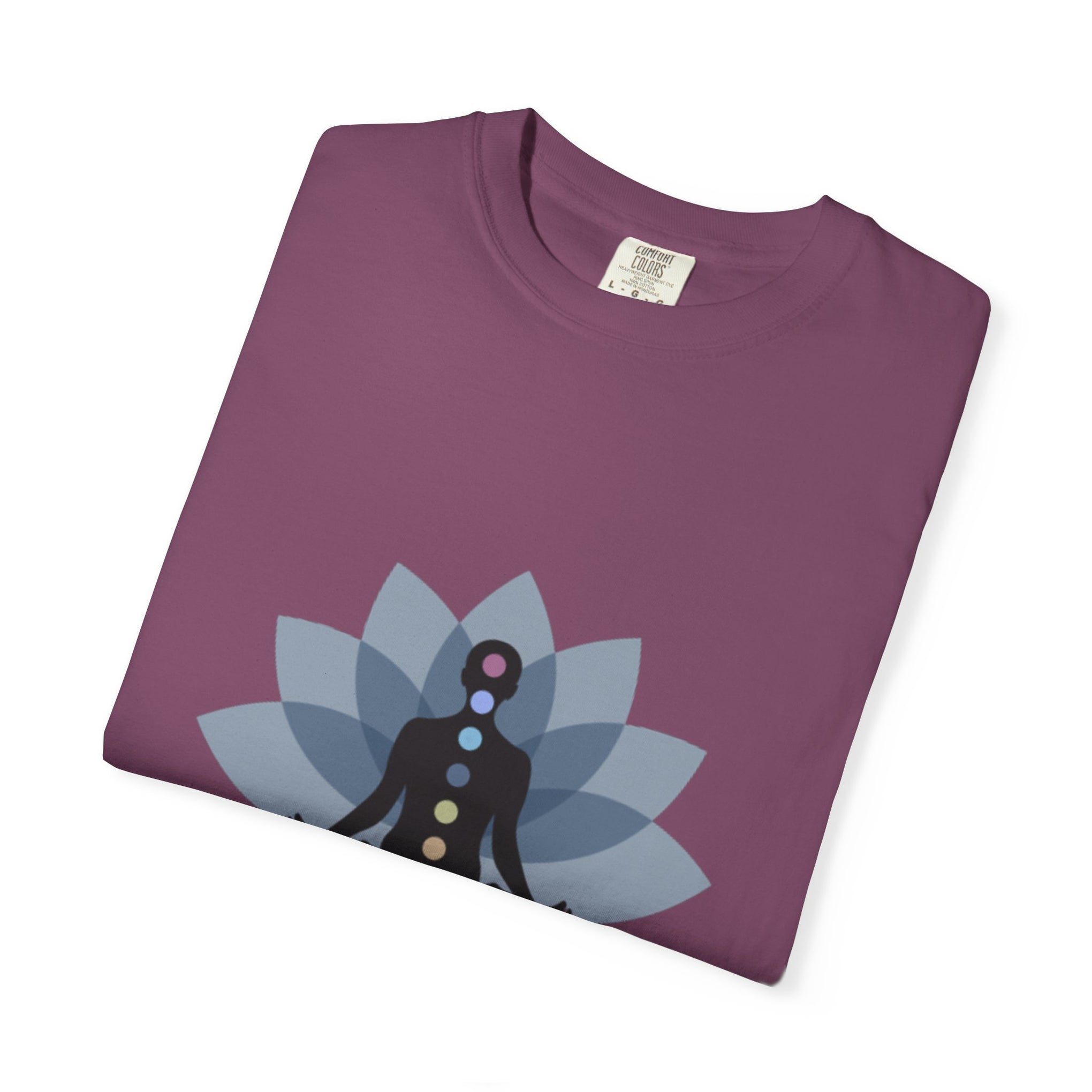 Yoga Chakra T‑Shirt — "Life Is Better With Yoga" Meditation Lotus Tee