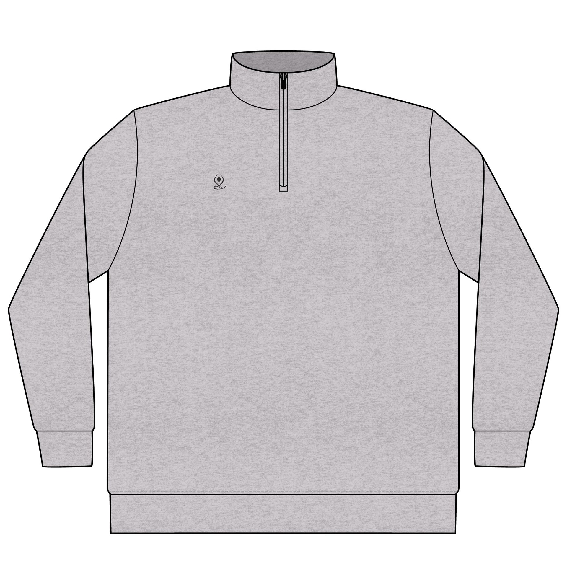 Quarter-Zip Pullover — Yoga & Chill Smiley Daisy Relaxed Pullover