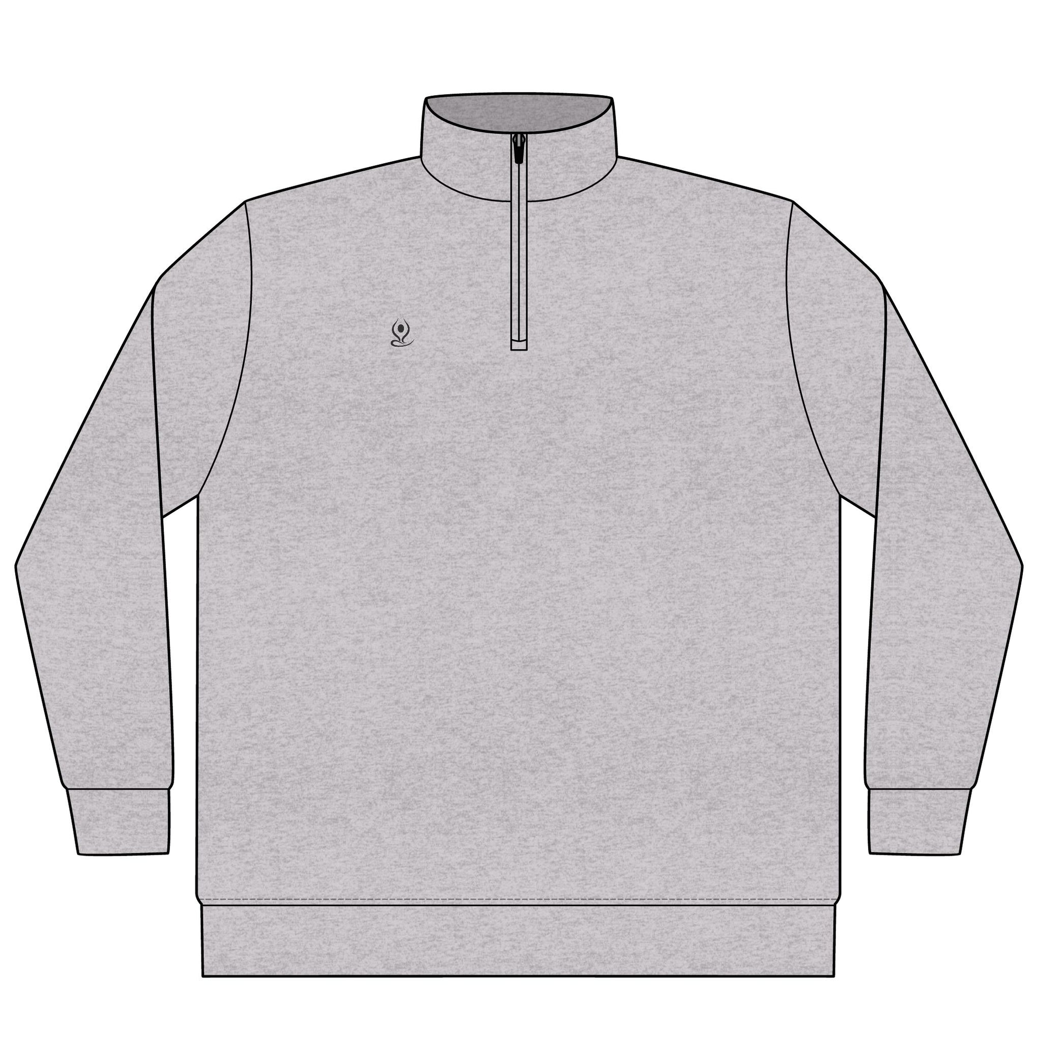 Quarter-Zip Pullover — Yoga & Chill Smiley Daisy Relaxed Pullover