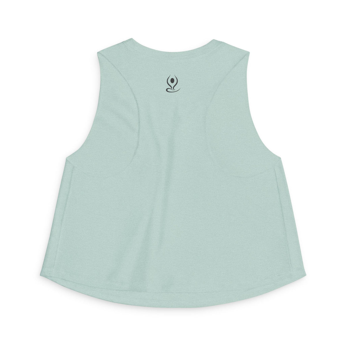 Crop Top — Minimal White Yoga Tank, Relaxed Women's Workout Lounge Top