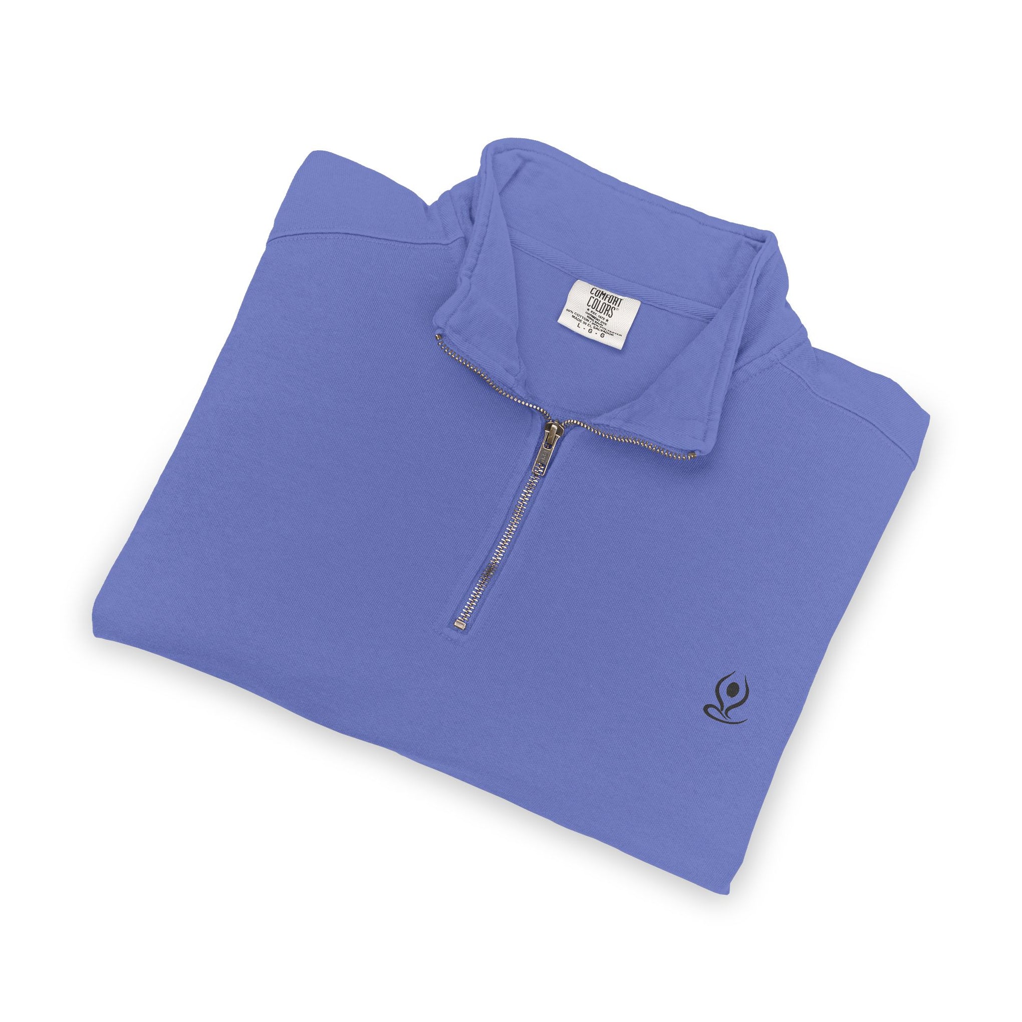 Quarter-Zip Sweatshirt — Mind Body Soul Graphic Relaxed Pullover