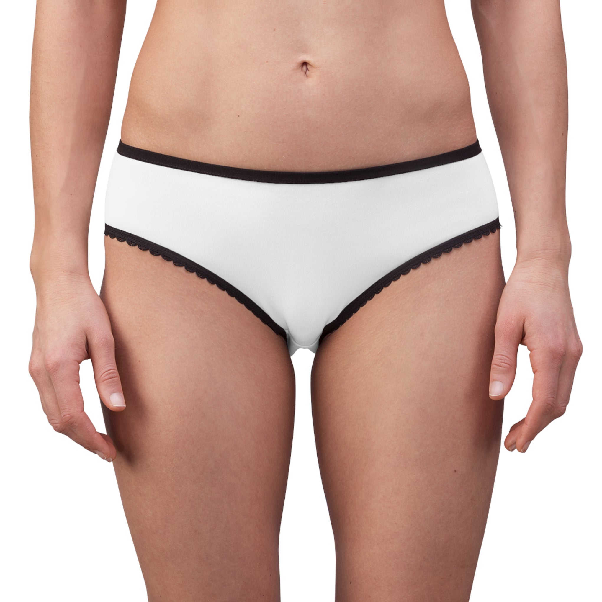 Women's Briefs — Minimal Yoga Lotus Logo Lace-Trim Underwear