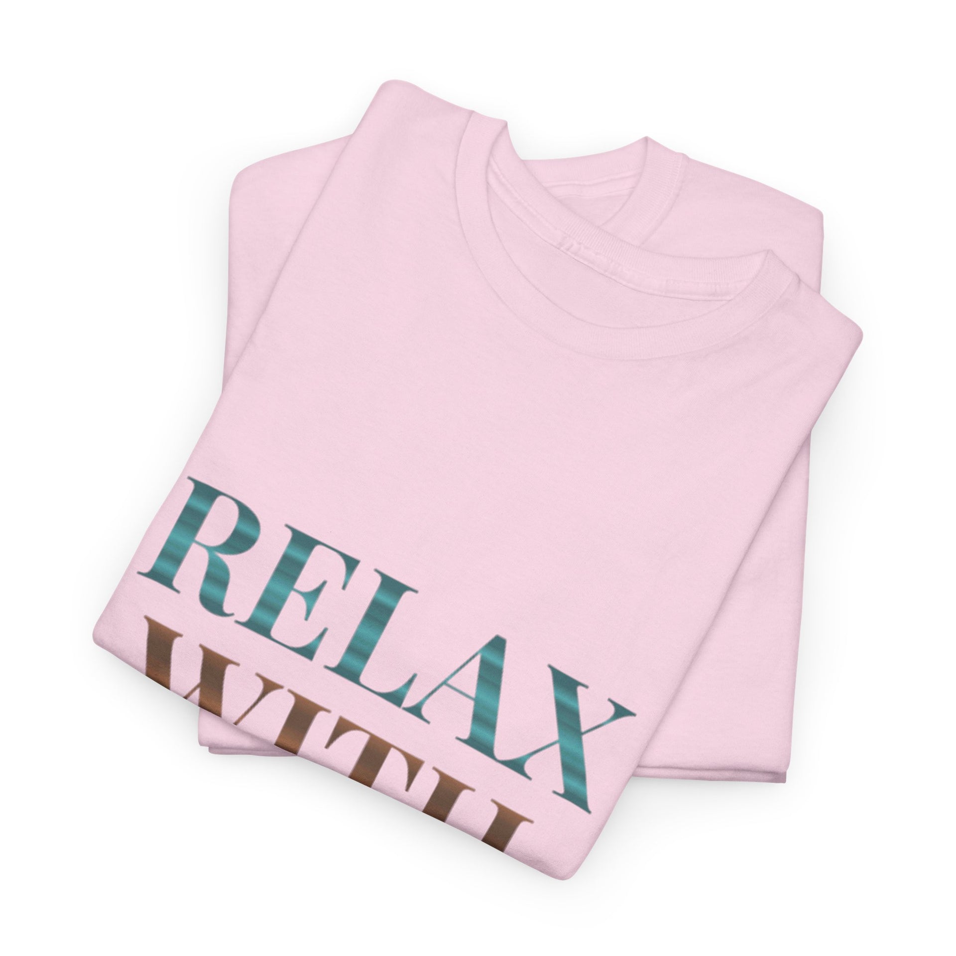 Relax With Yoga T-Shirt — Minimal Wellness Tee for Yogis & Meditation