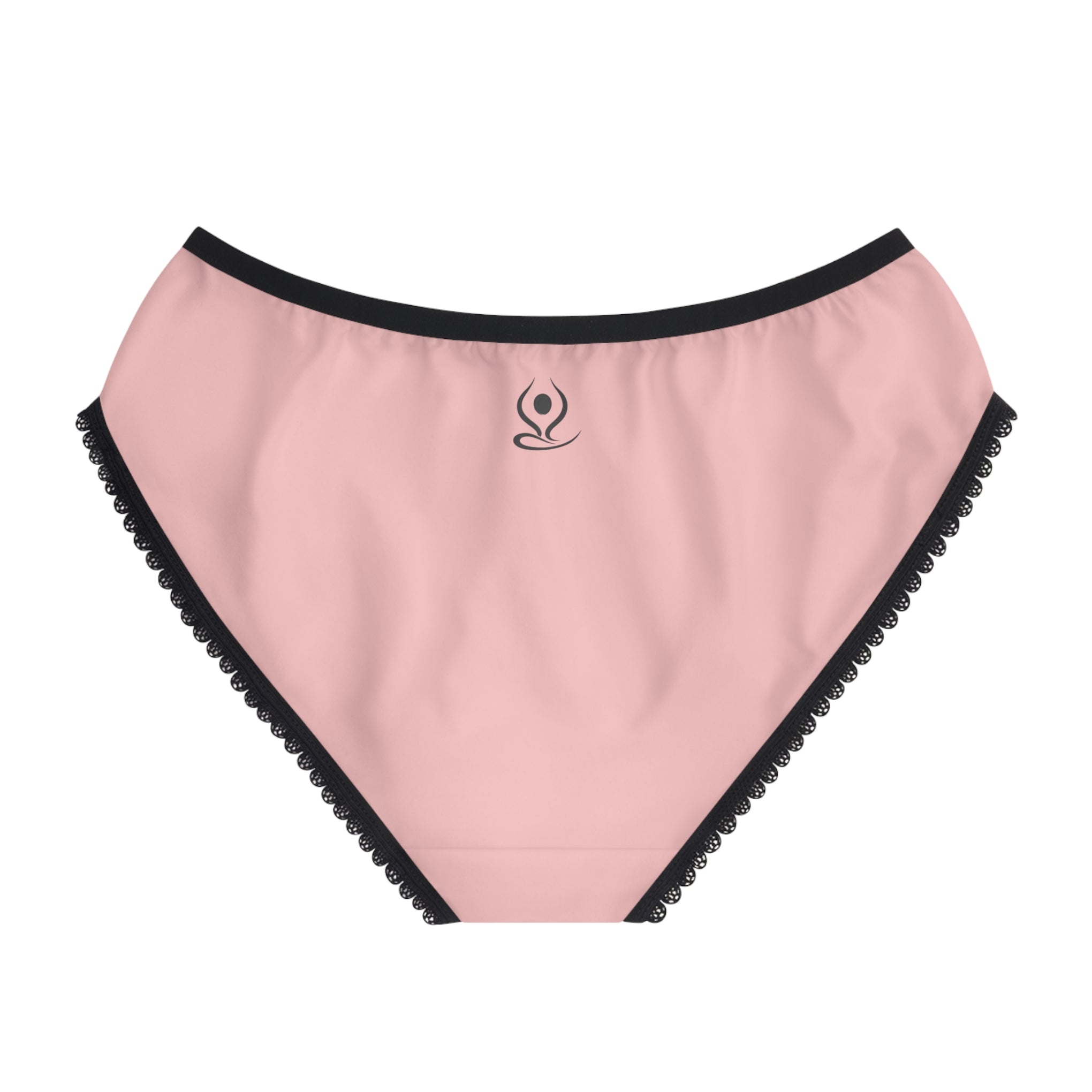 Women's Pink Lace-Trim Briefs — Soft Everyday Underwear