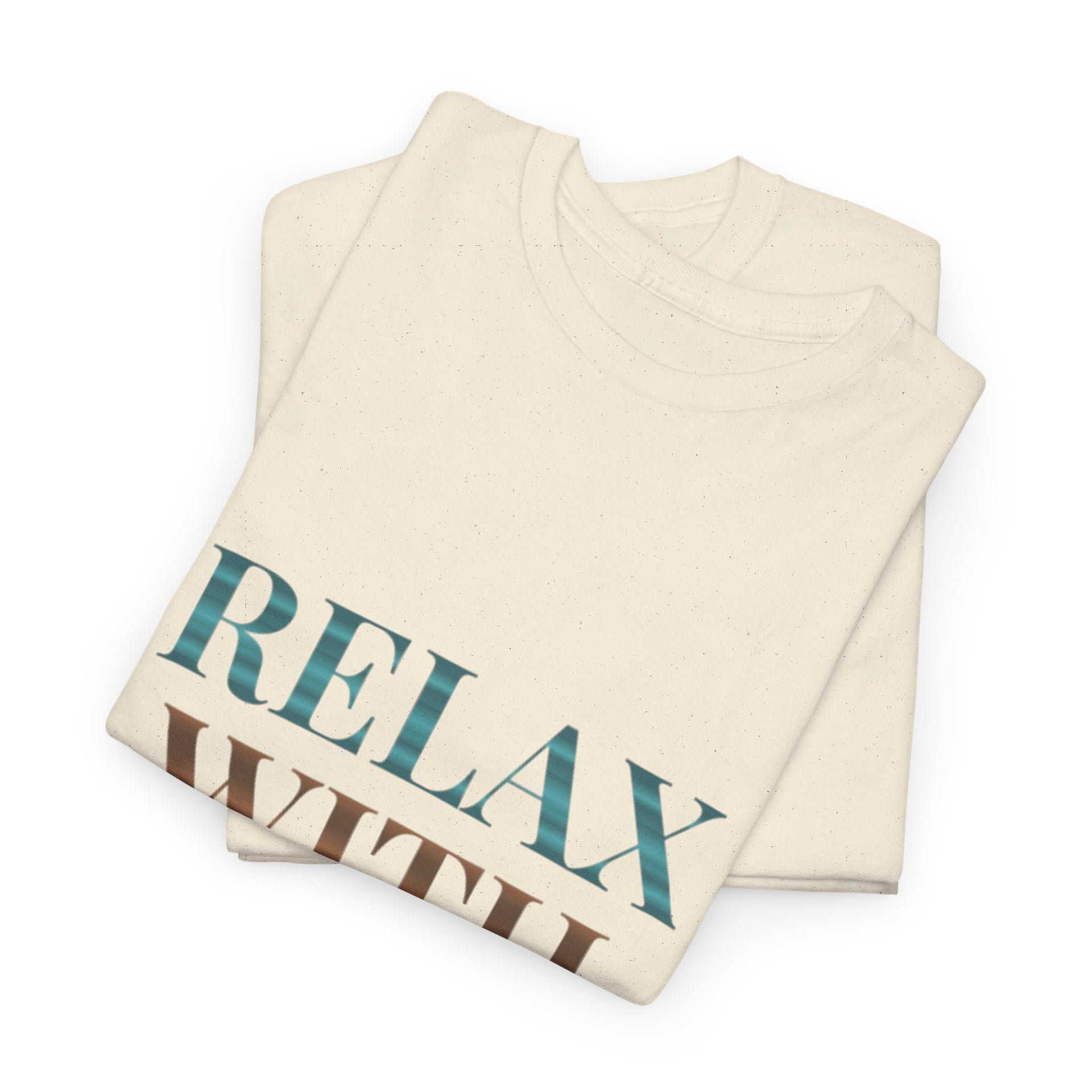 Relax With Yoga T-Shirt — Minimal Wellness Tee for Yogis & Meditation