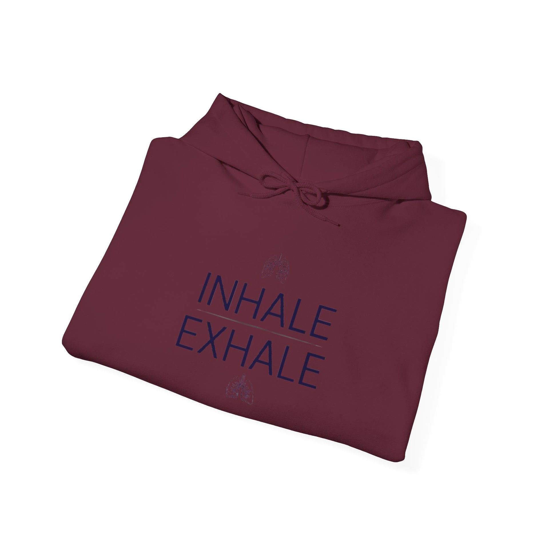 Yoga Hoodie — "Inhale Exhale" Meditation Sweatshirt