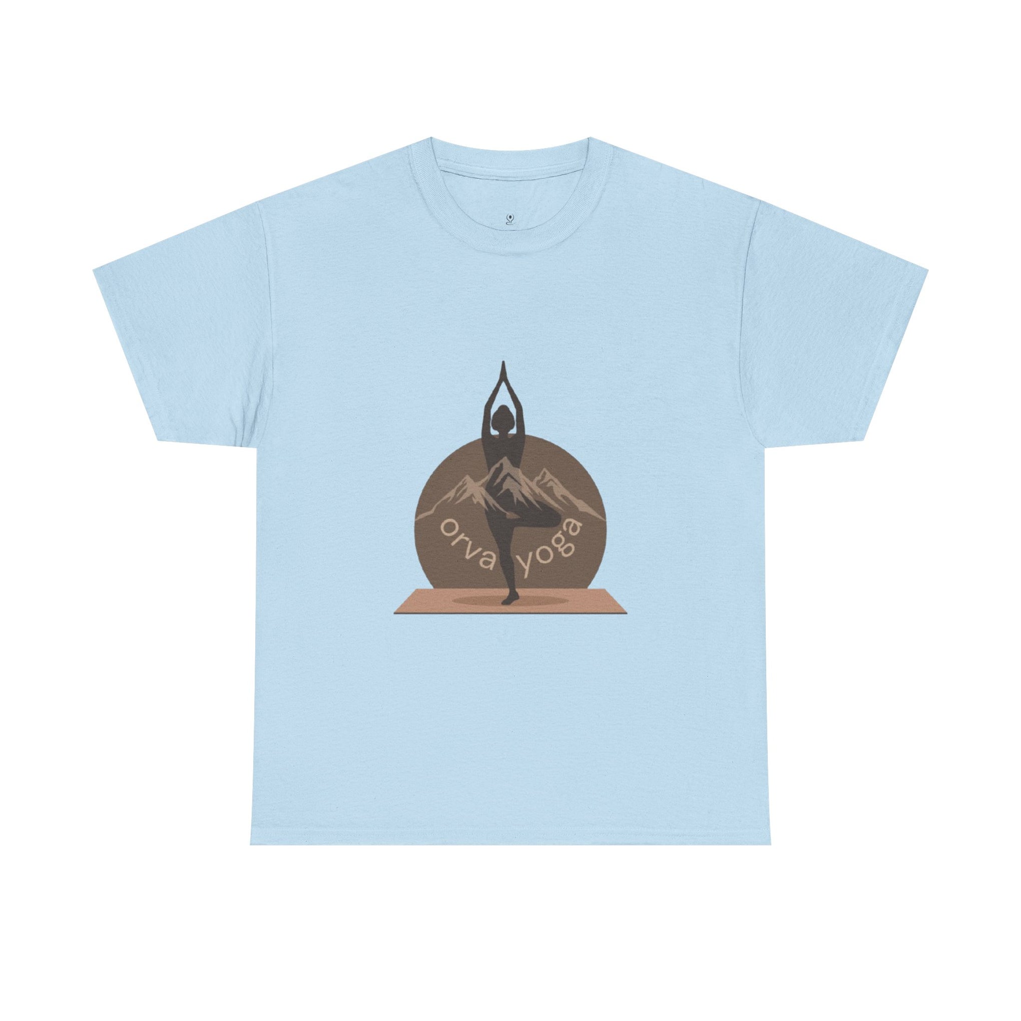 Yoga Tee — 'Orva Yoga' Mountain Pose Graphic T-Shirt