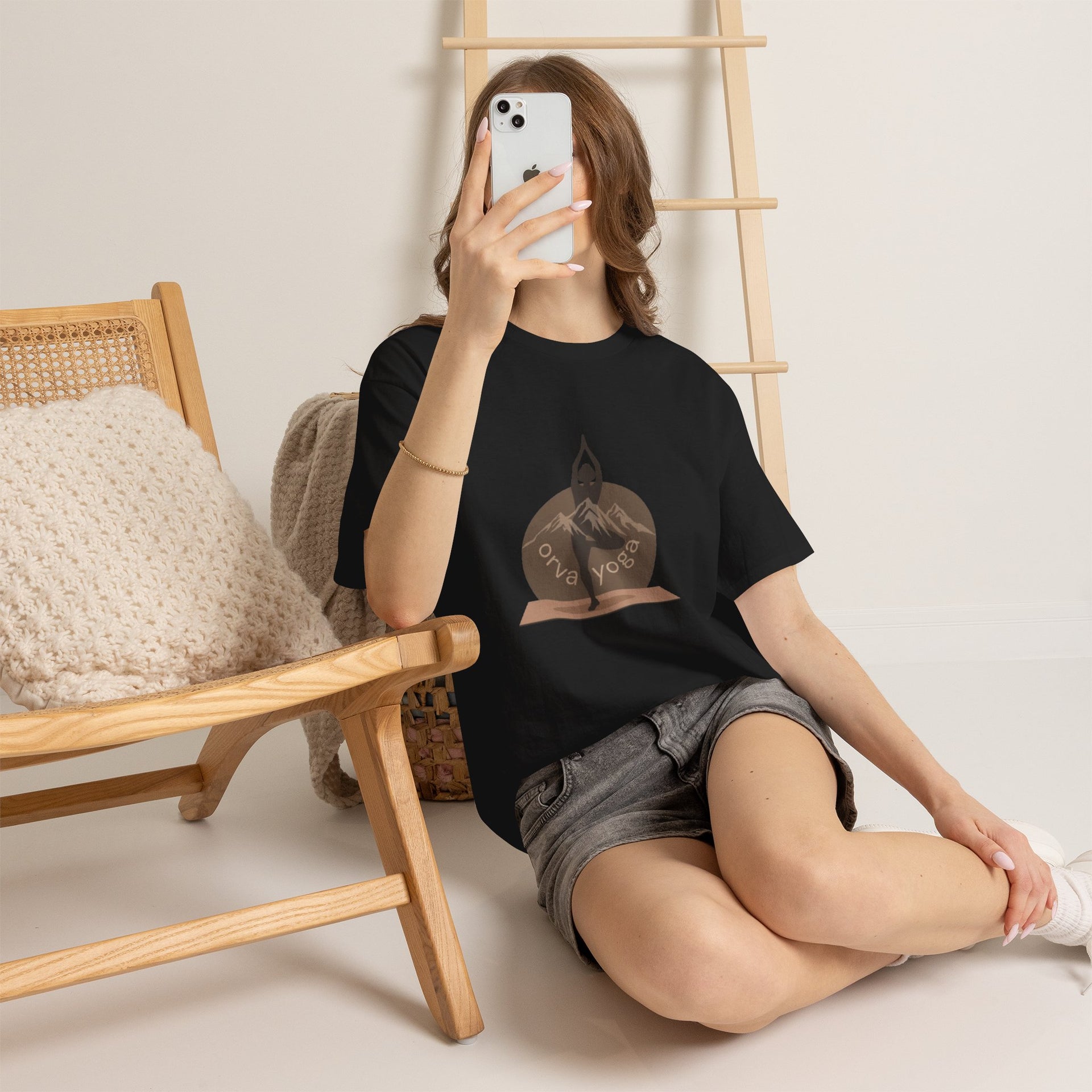 Yoga Tee — 'Orva Yoga' Mountain Pose Graphic T-Shirt