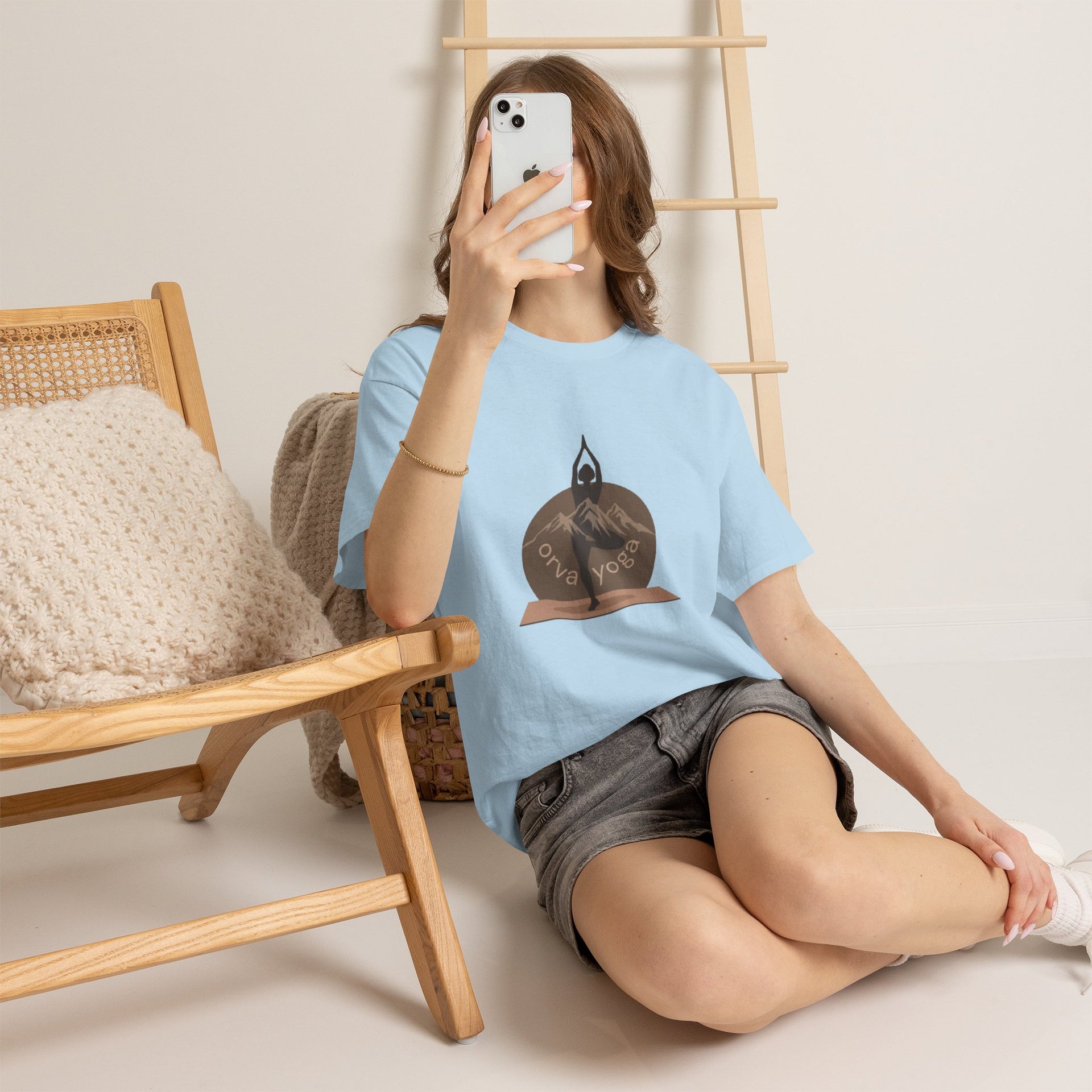 Yoga Tee — 'Orva Yoga' Mountain Pose Graphic T-Shirt