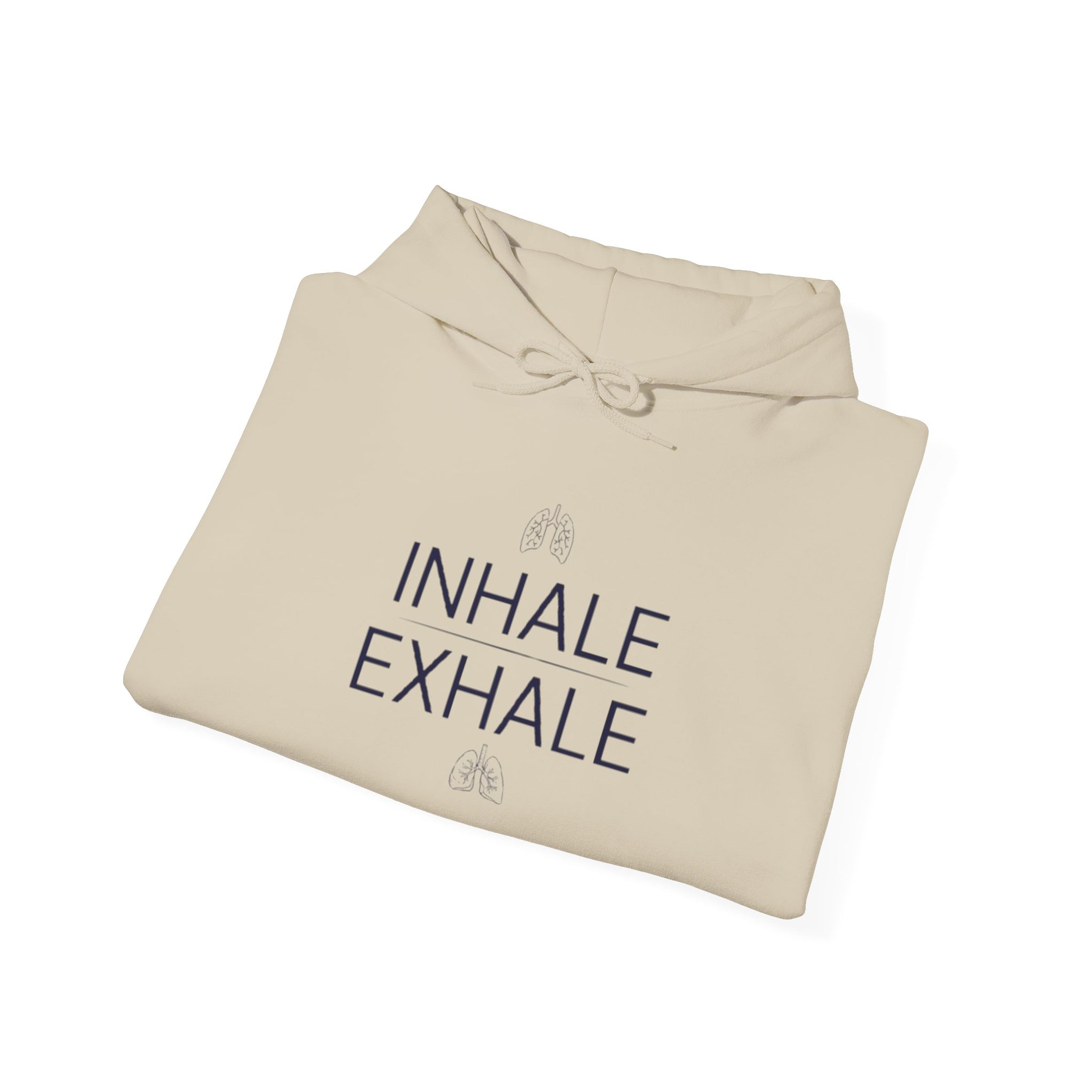 Yoga Hoodie — "Inhale Exhale" Meditation Sweatshirt