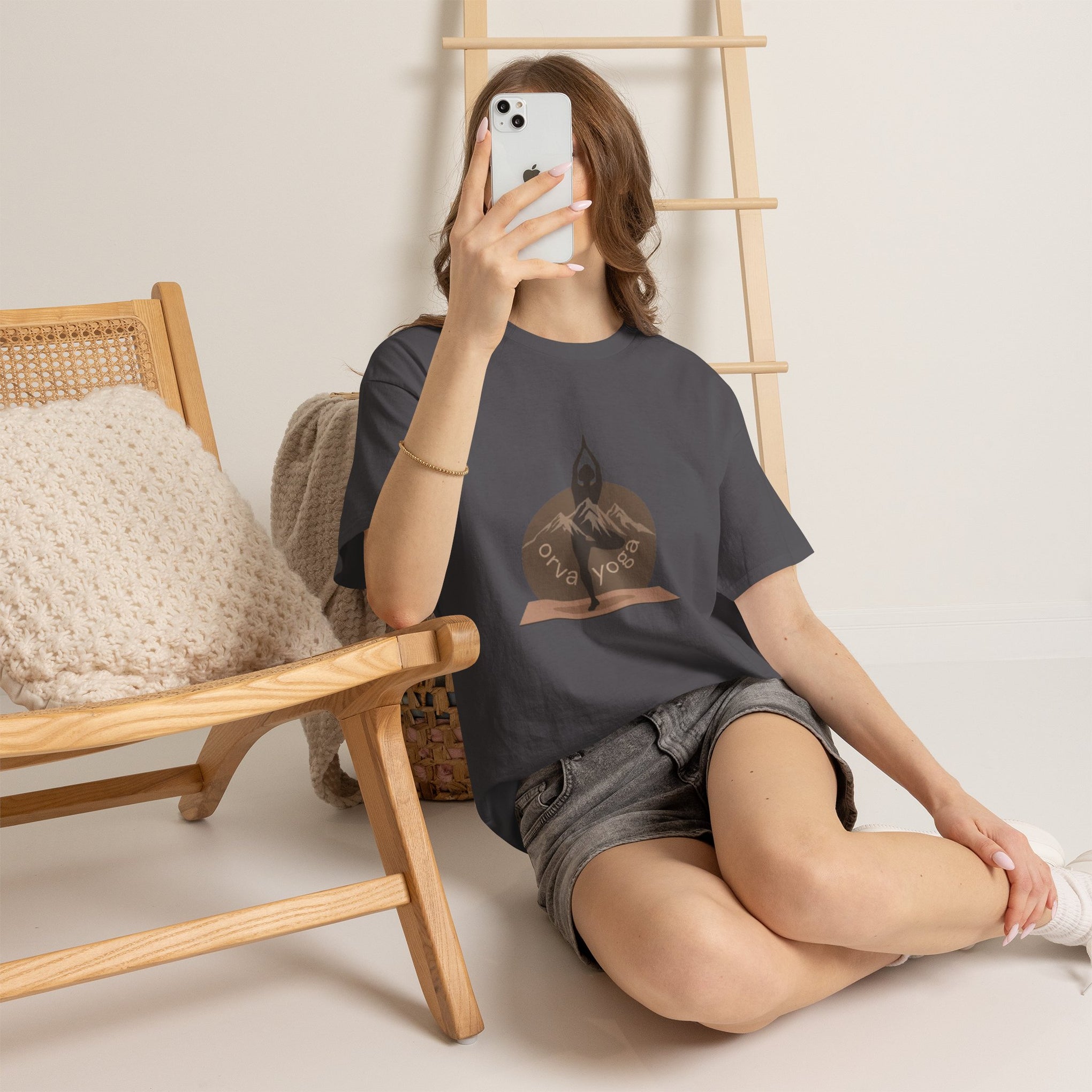 Yoga Tee — 'Orva Yoga' Mountain Pose Graphic T-Shirt