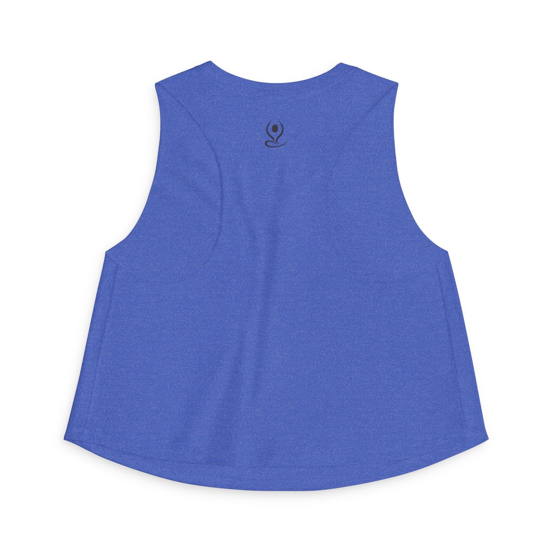 Crop Top — Minimal White Yoga Tank, Relaxed Women's Workout & Lounge Top