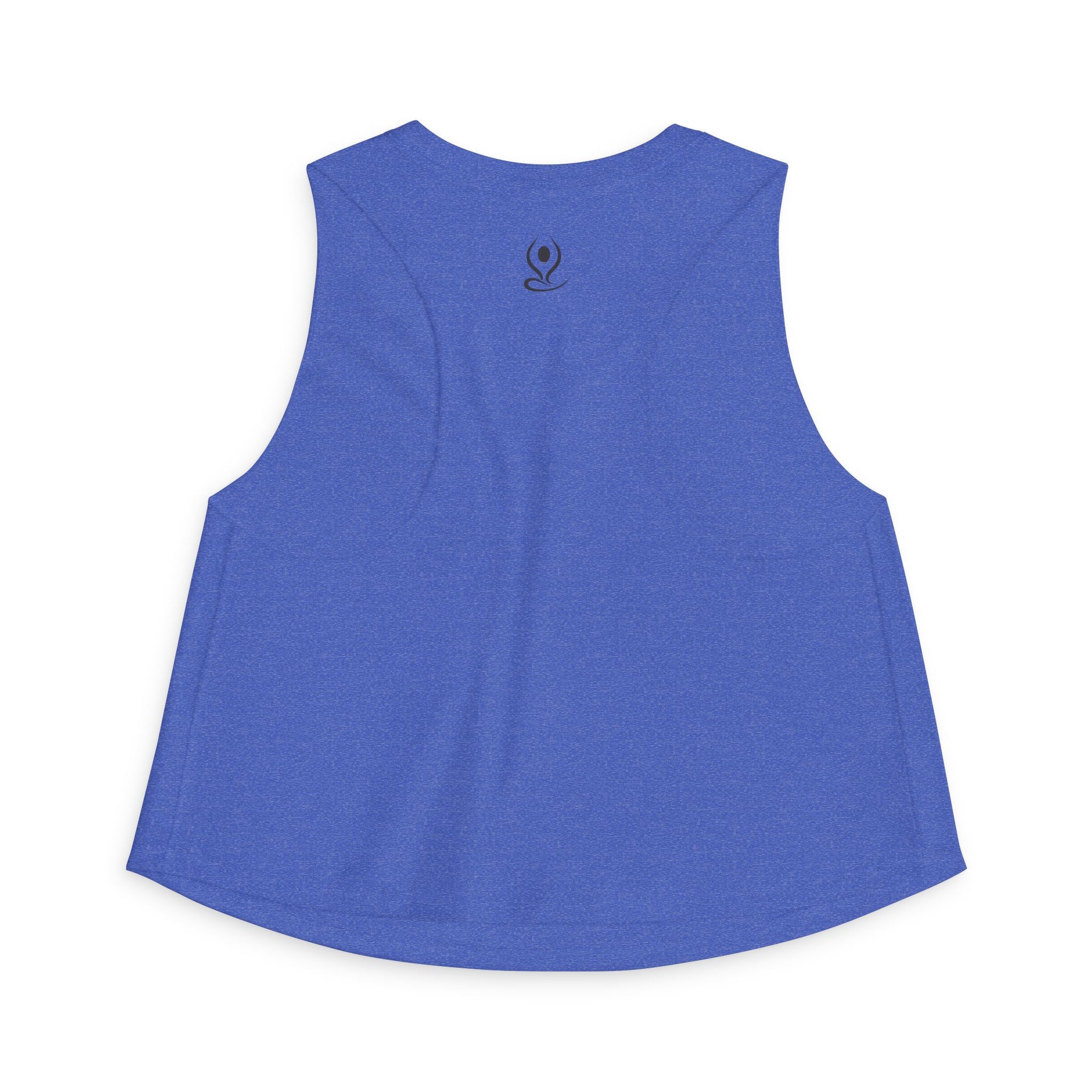Crop Top — Minimal White Yoga Tank, Relaxed Women's Workout & Lounge Top