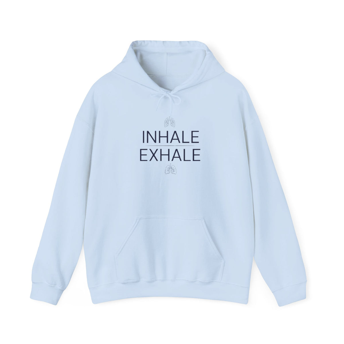 Yoga Hoodie — "Inhale Exhale" Meditation Sweatshirt