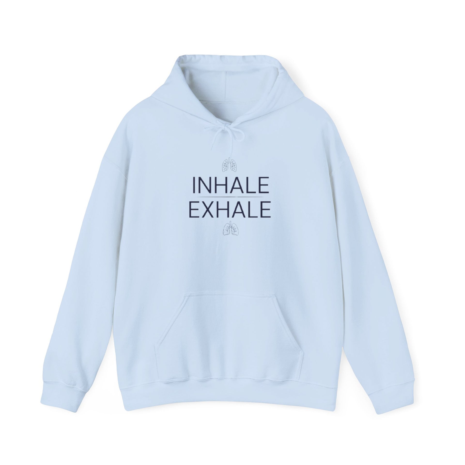 Yoga Hoodie — "Inhale Exhale" Meditation Sweatshirt