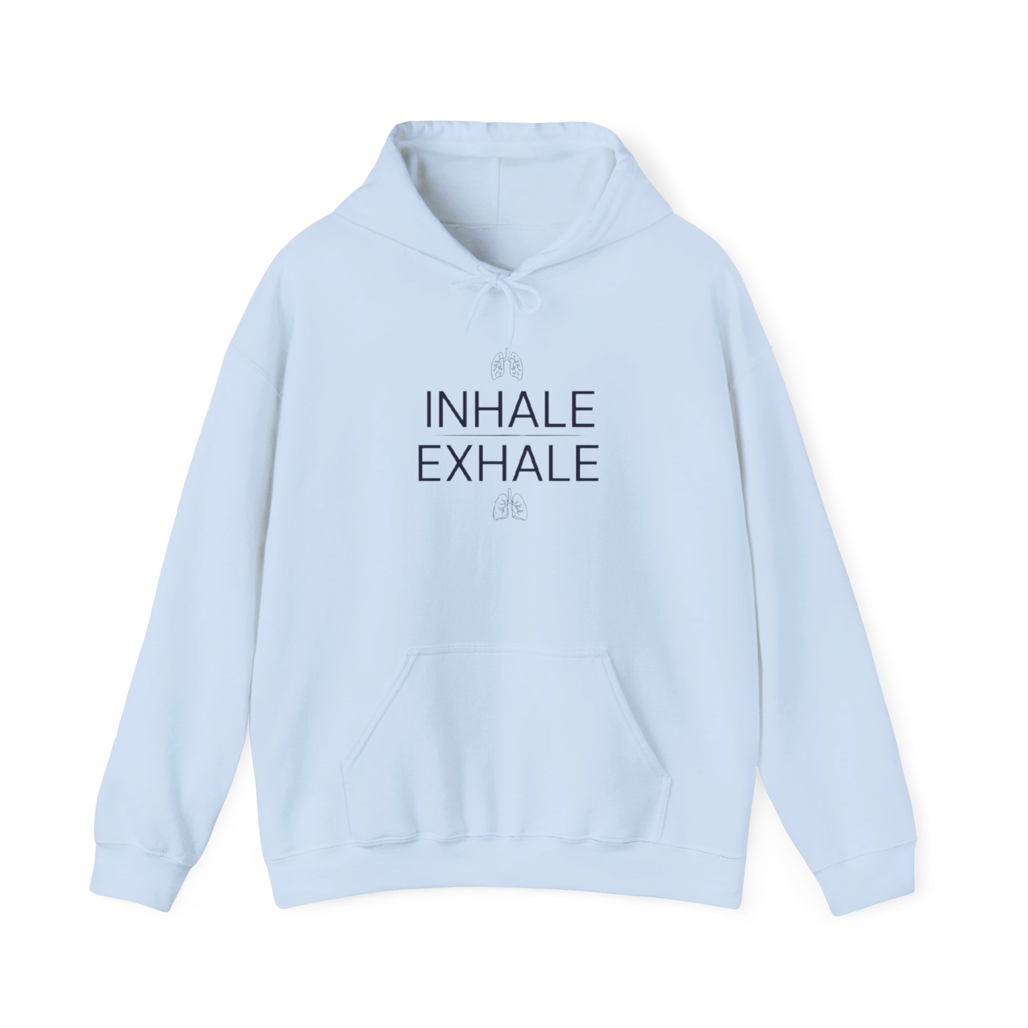 Yoga Hoodie — "Inhale Exhale" Meditation Sweatshirt