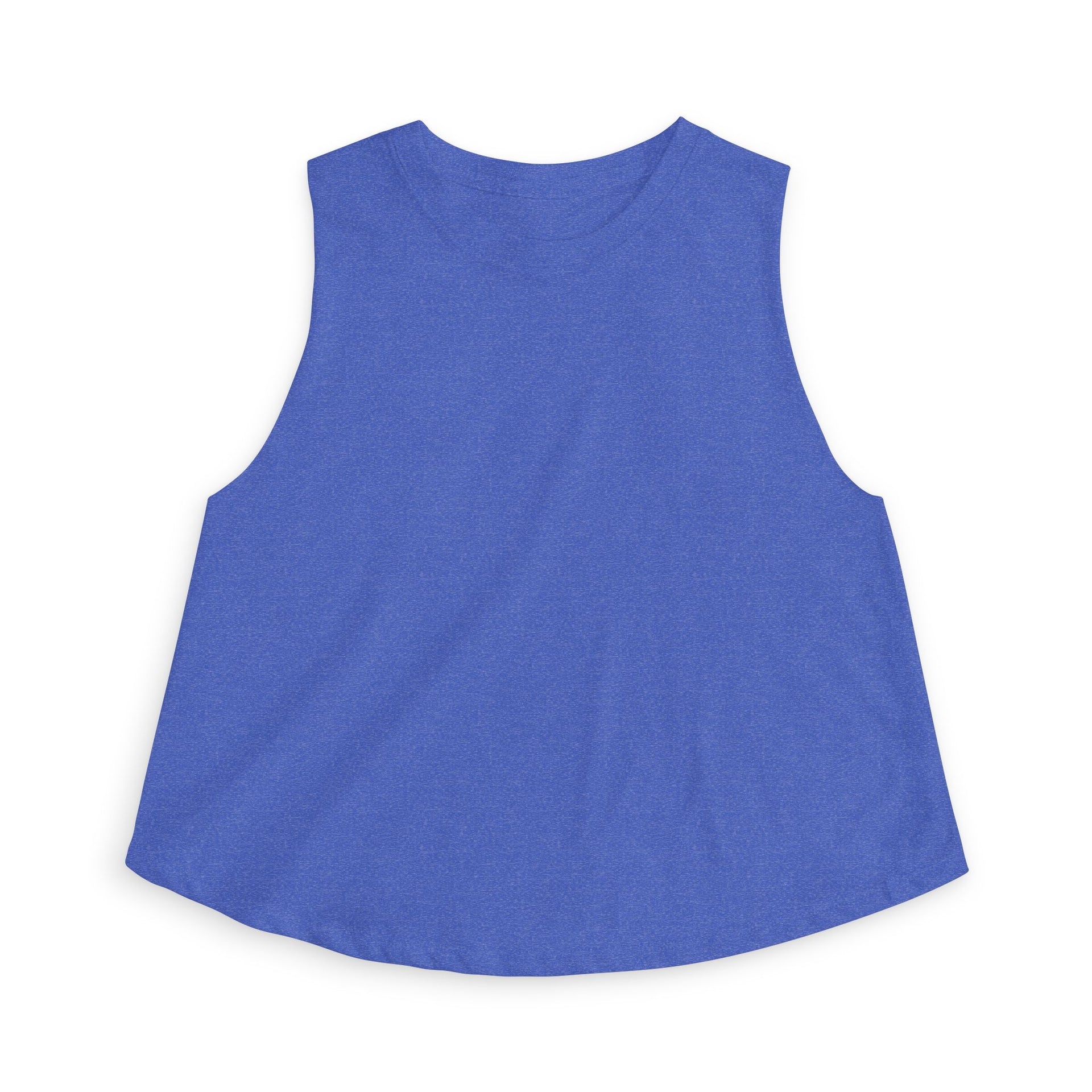 Crop Top — Minimal White Yoga Tank, Relaxed Women's Workout & Lounge Top