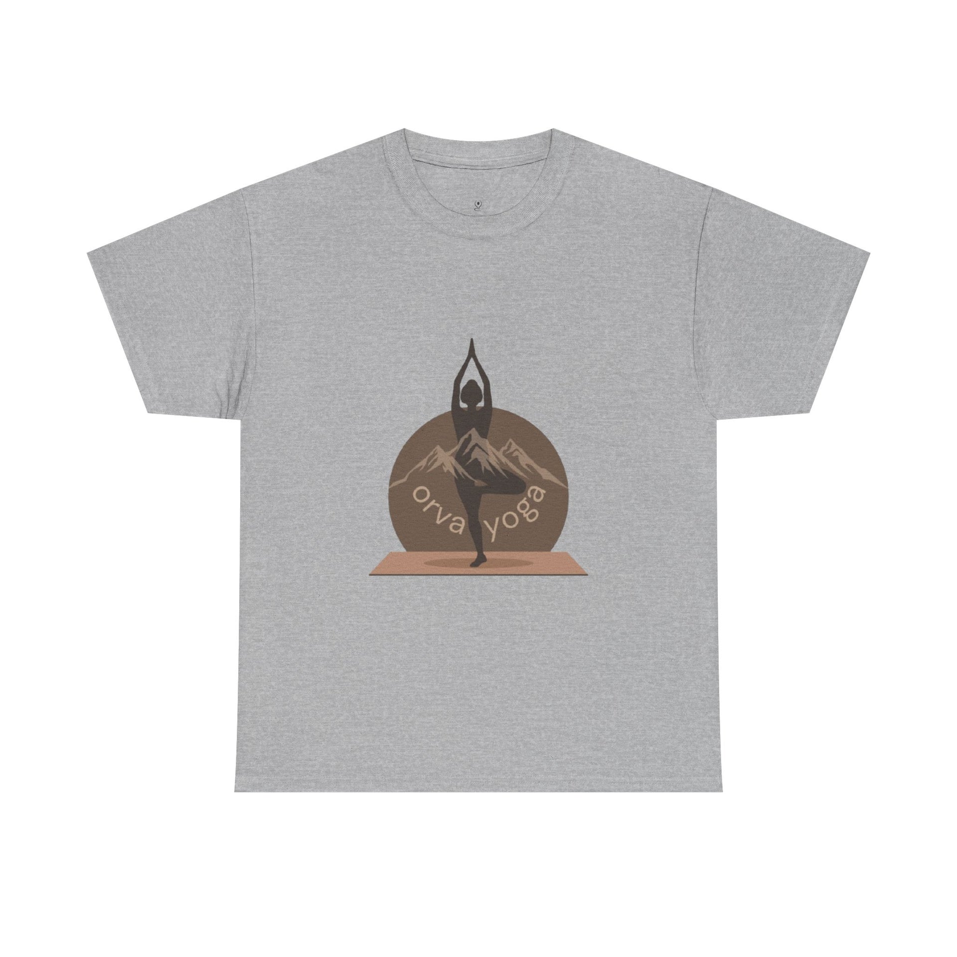 Yoga Tee — 'Orva Yoga' Mountain Pose Graphic T-Shirt