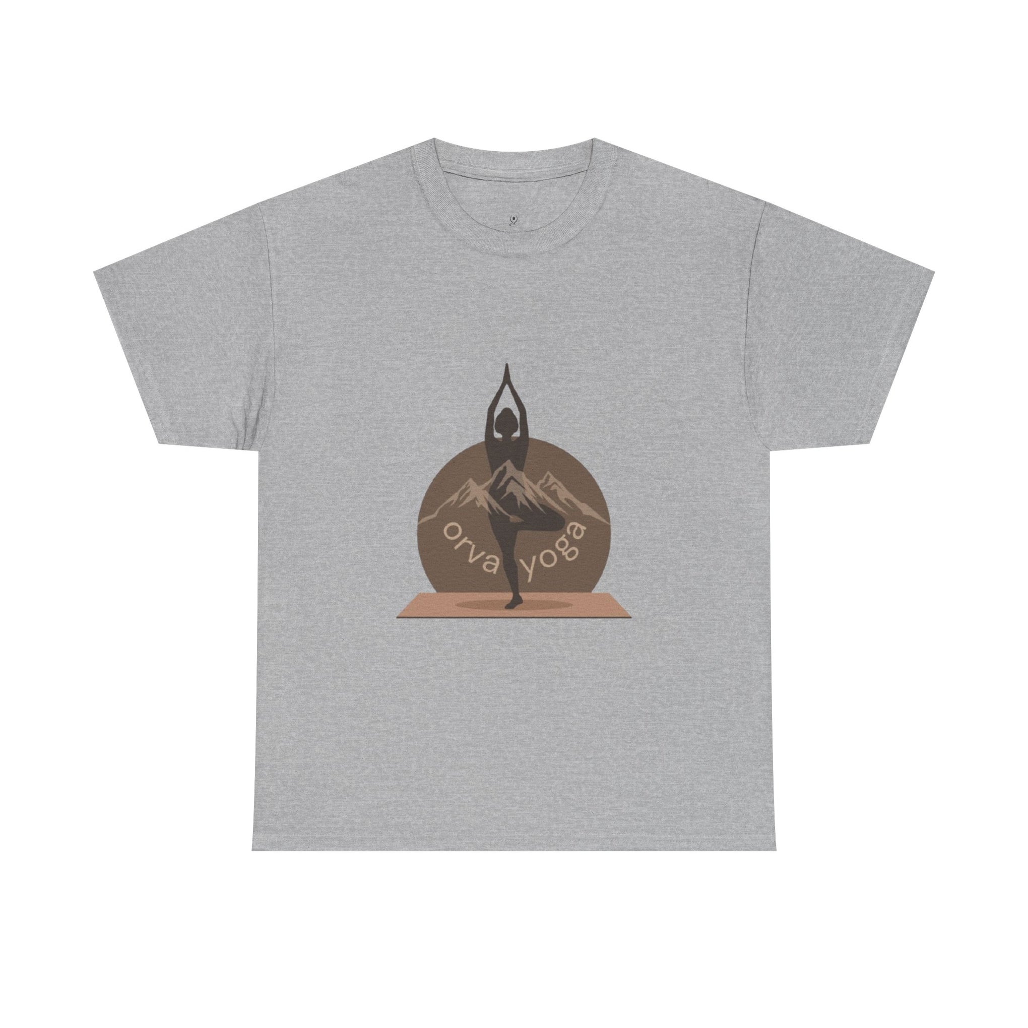 Yoga Tee — 'Orva Yoga' Mountain Pose Graphic T-Shirt
