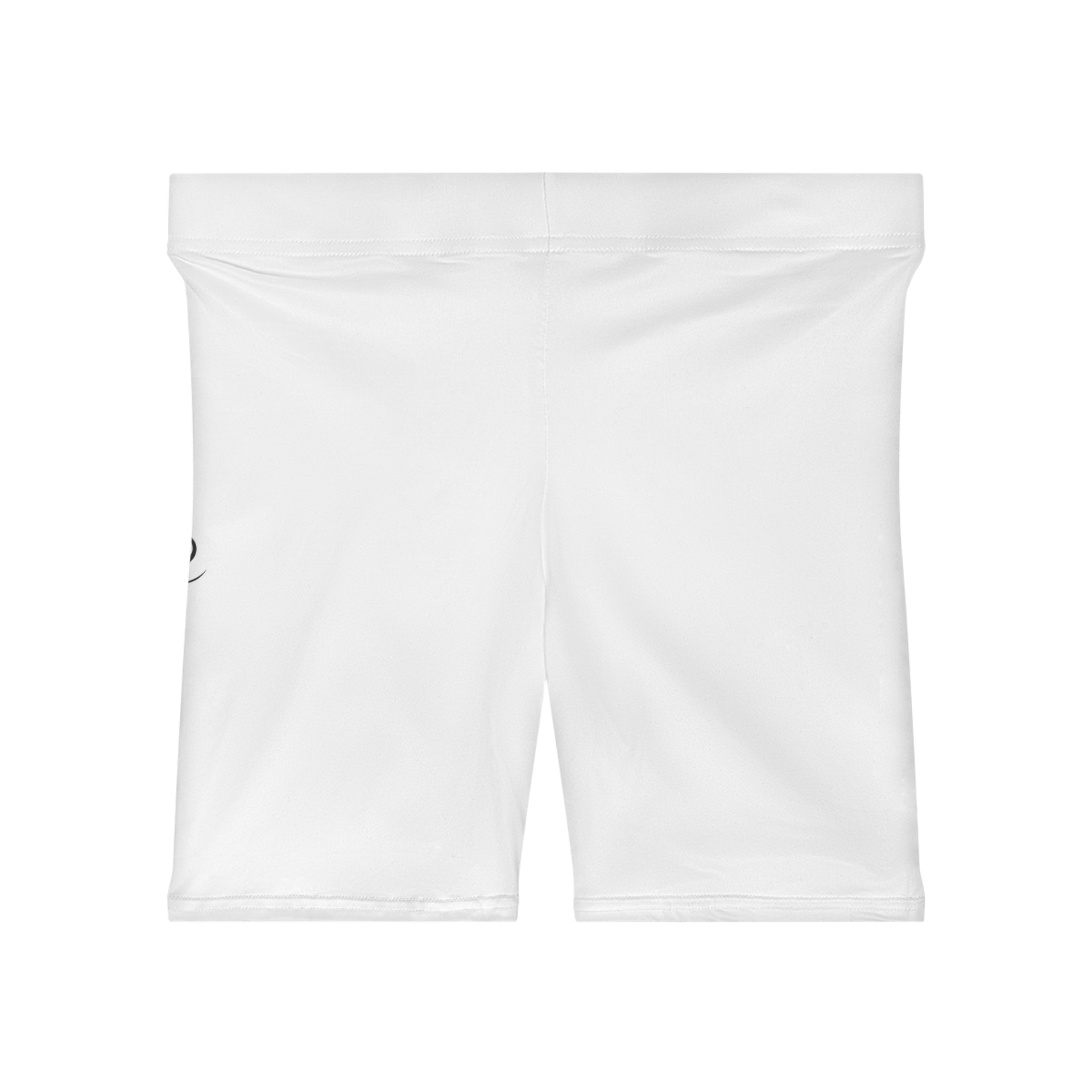 Women's Yoga Biker Shorts — Minimal Lotus Yoga Pose Design