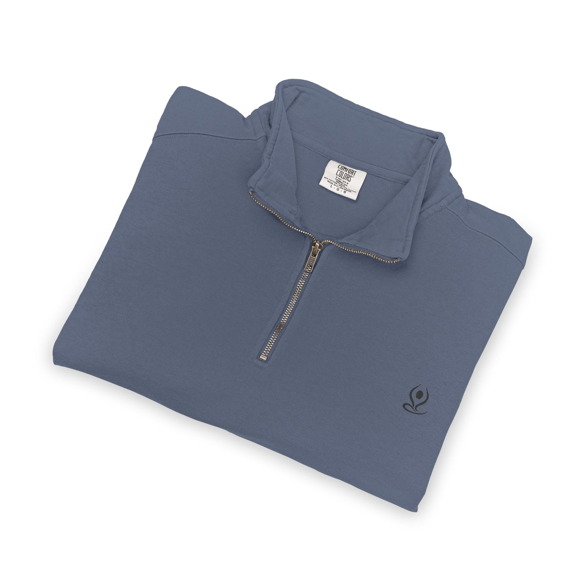 Quarter-Zip Sweatshirt — Mind Body Soul Graphic Relaxed Pullover