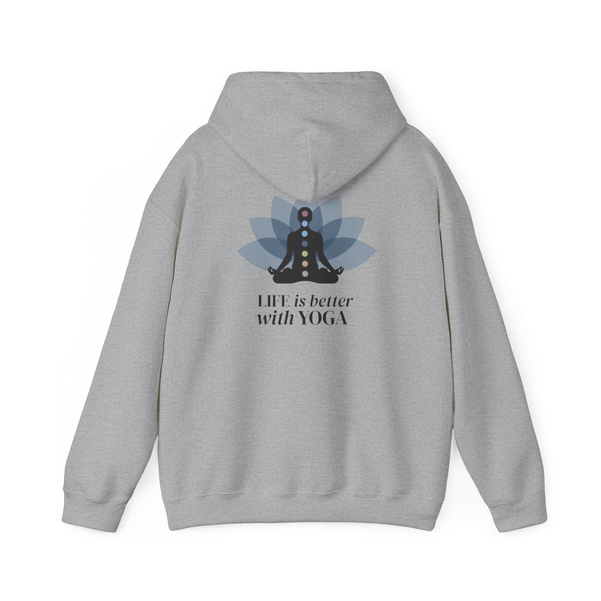 Yoga Hoodie — "Inhale Exhale" Meditation Sweatshirt