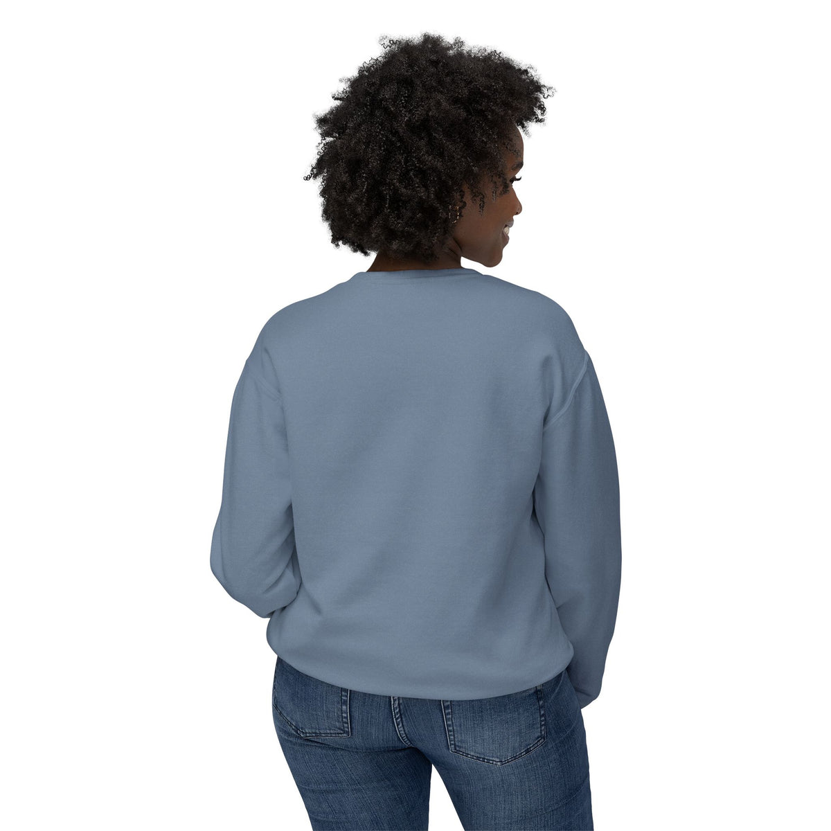 Yoga Pose Crewneck Sweatshirt — 'YOGA' Silhouette Design