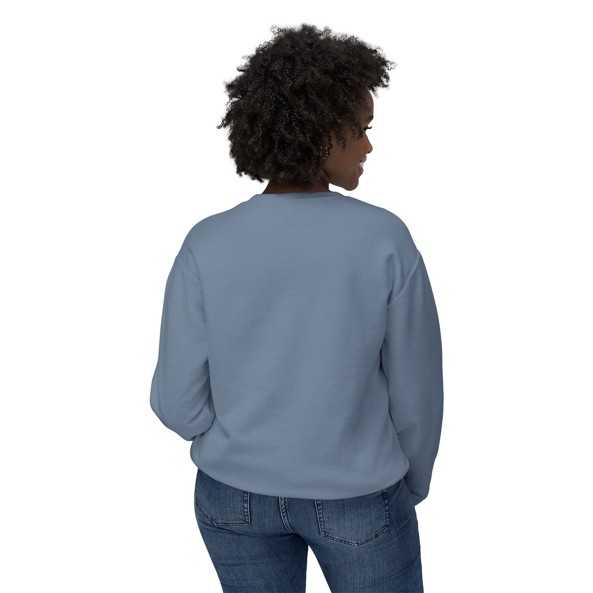 Yoga Pose Crewneck Sweatshirt — 'YOGA' Silhouette Design