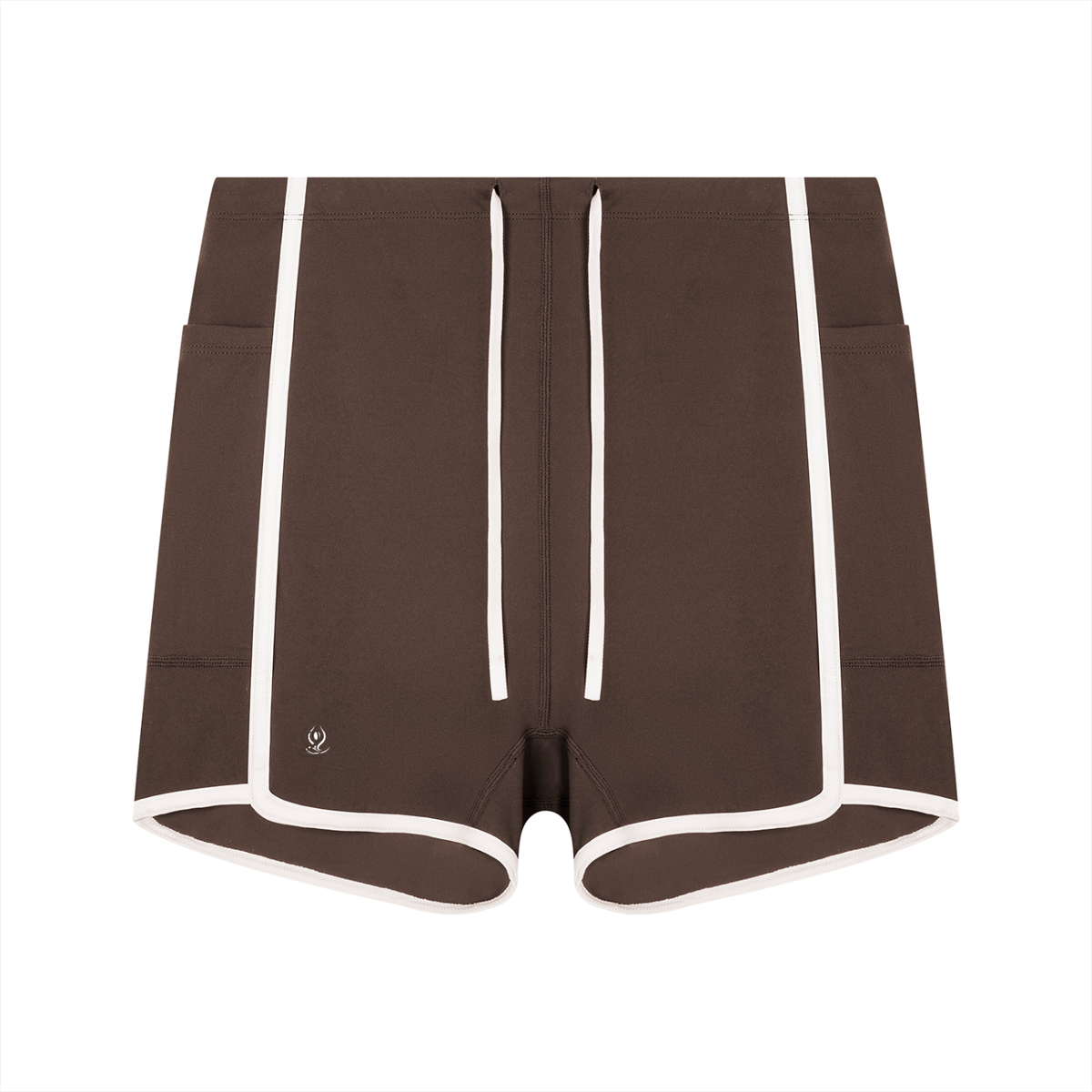 Women's High Rise Color Block Yoga Shorts