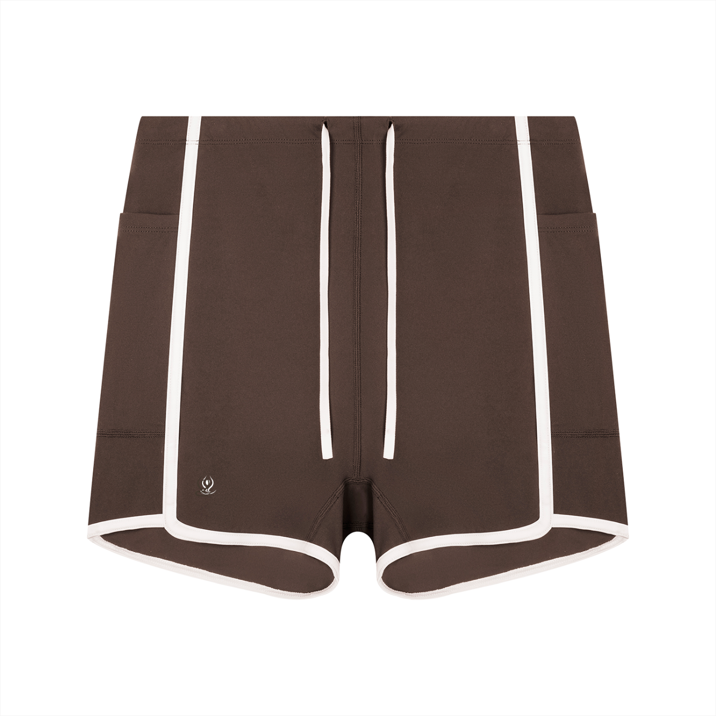 Women's High Rise Color Block Yoga Shorts