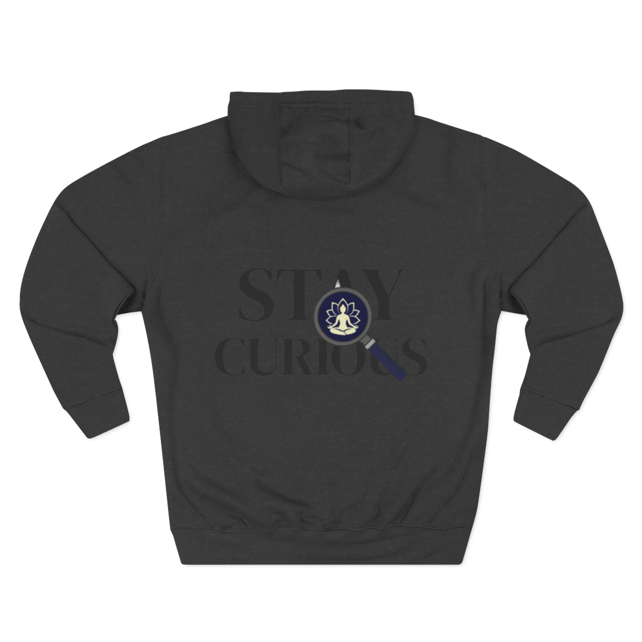 Stay Curious Fleece Hoodie — 'Inhale Exhale' Mindfulness Hoodie