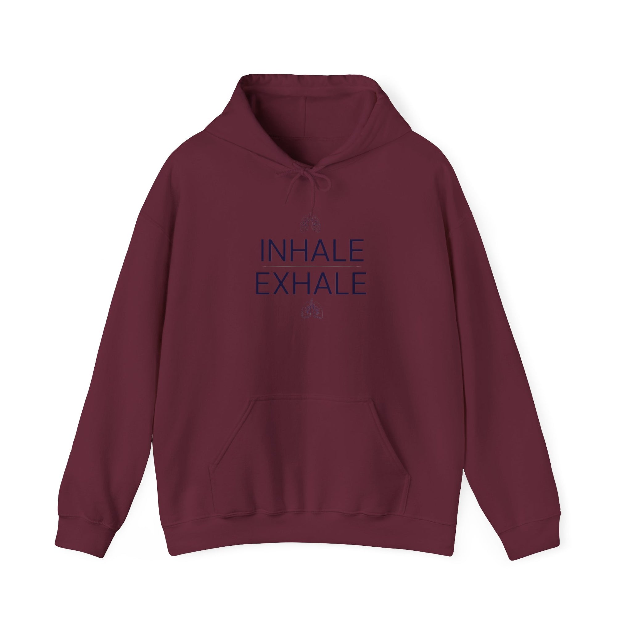 Yoga Hoodie — "Inhale Exhale" Meditation Sweatshirt
