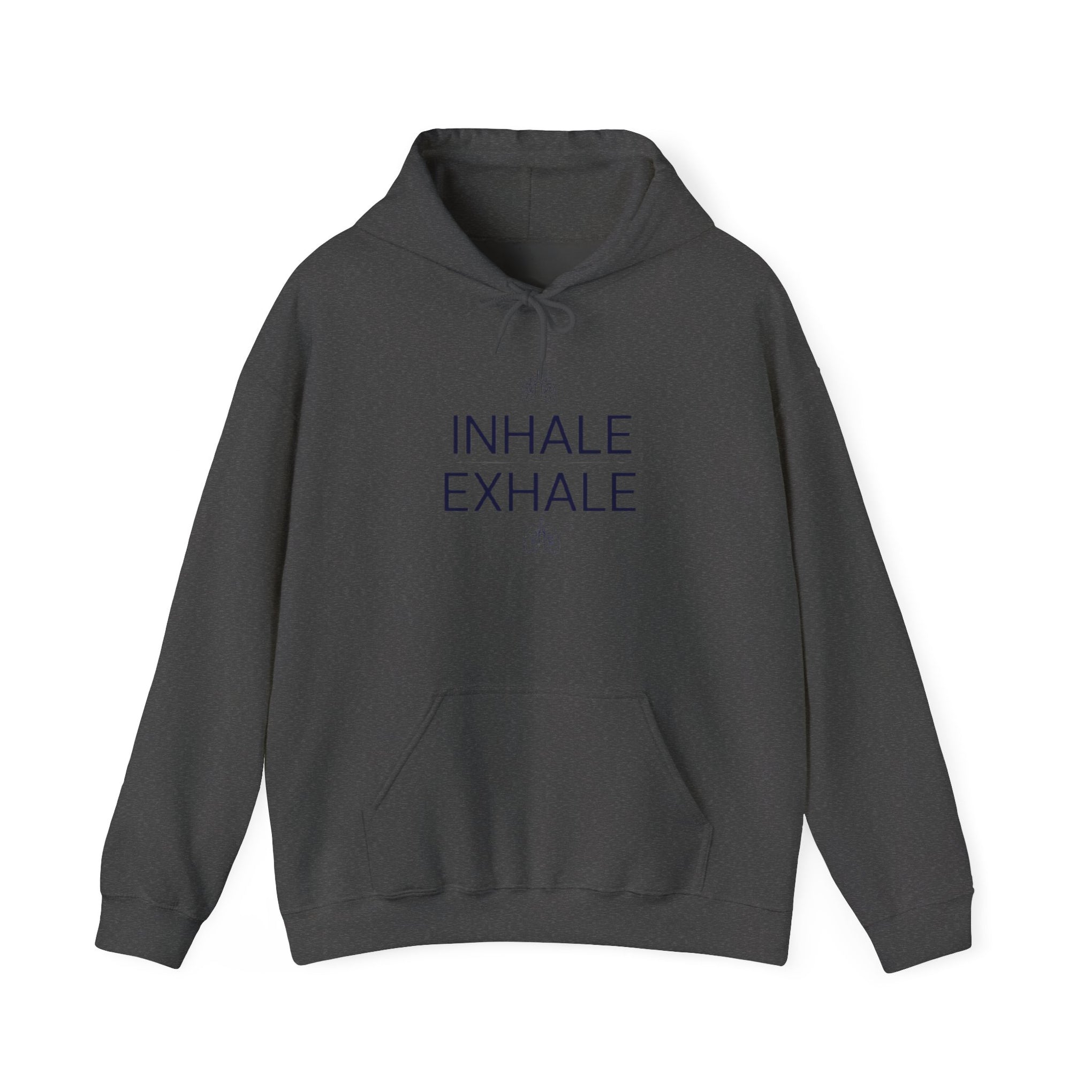 Yoga Hoodie — "Inhale Exhale" Meditation Sweatshirt