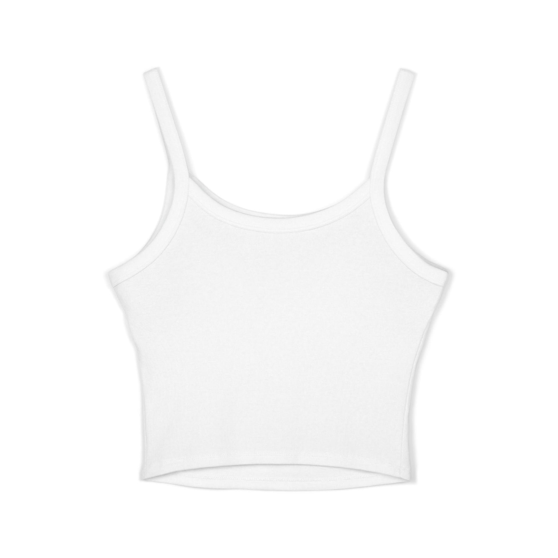 Stay Curious Crop Tank Top — Women's Spaghetti Strap Graphic Tank