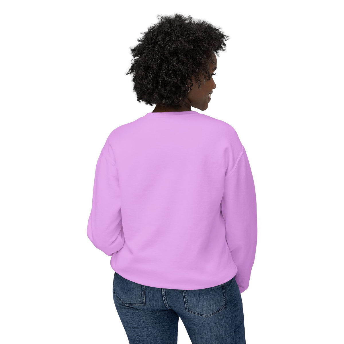 Yoga Pose Crewneck Sweatshirt — 'YOGA' Silhouette Design
