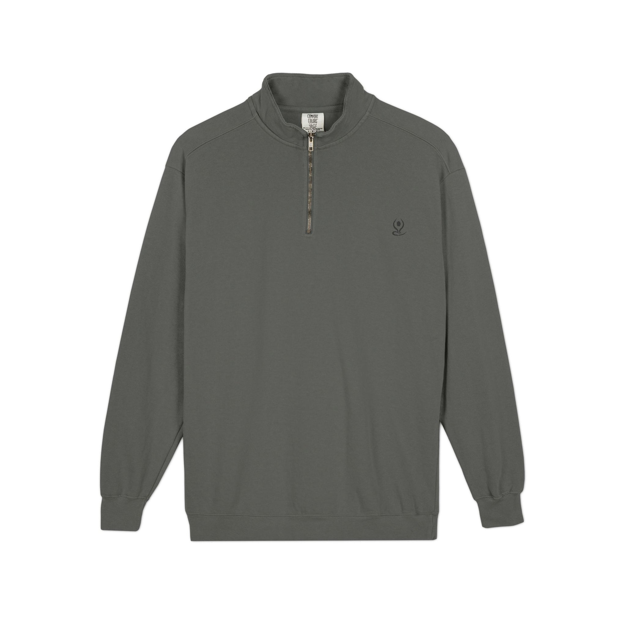 Quarter-Zip Sweatshirt — Mind Body Soul Graphic Relaxed Pullover