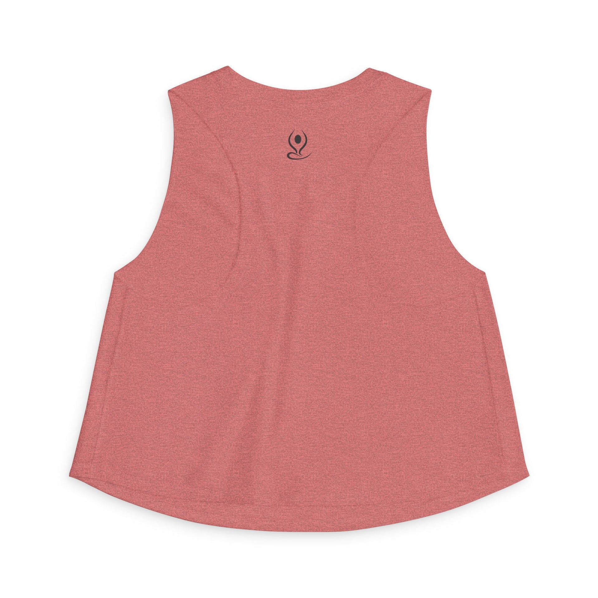 Crop Top — Minimal White Yoga Tank, Relaxed Women's Workout & Lounge Top