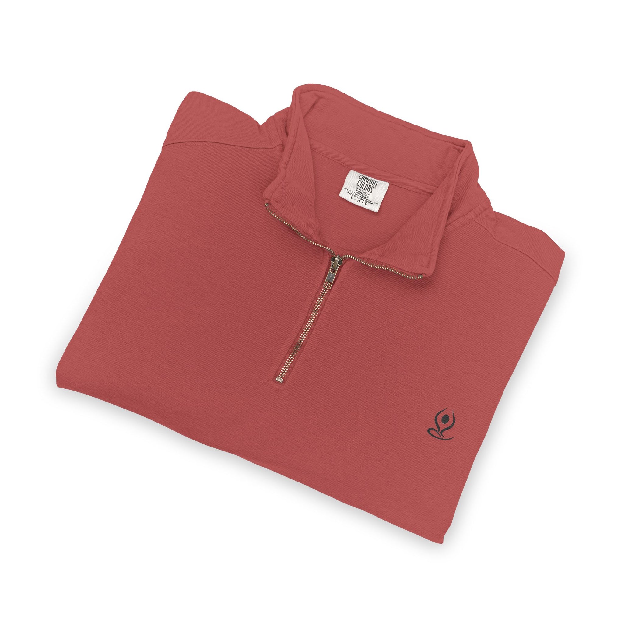 Quarter-Zip Sweatshirt — Mind Body Soul Graphic Relaxed Pullover