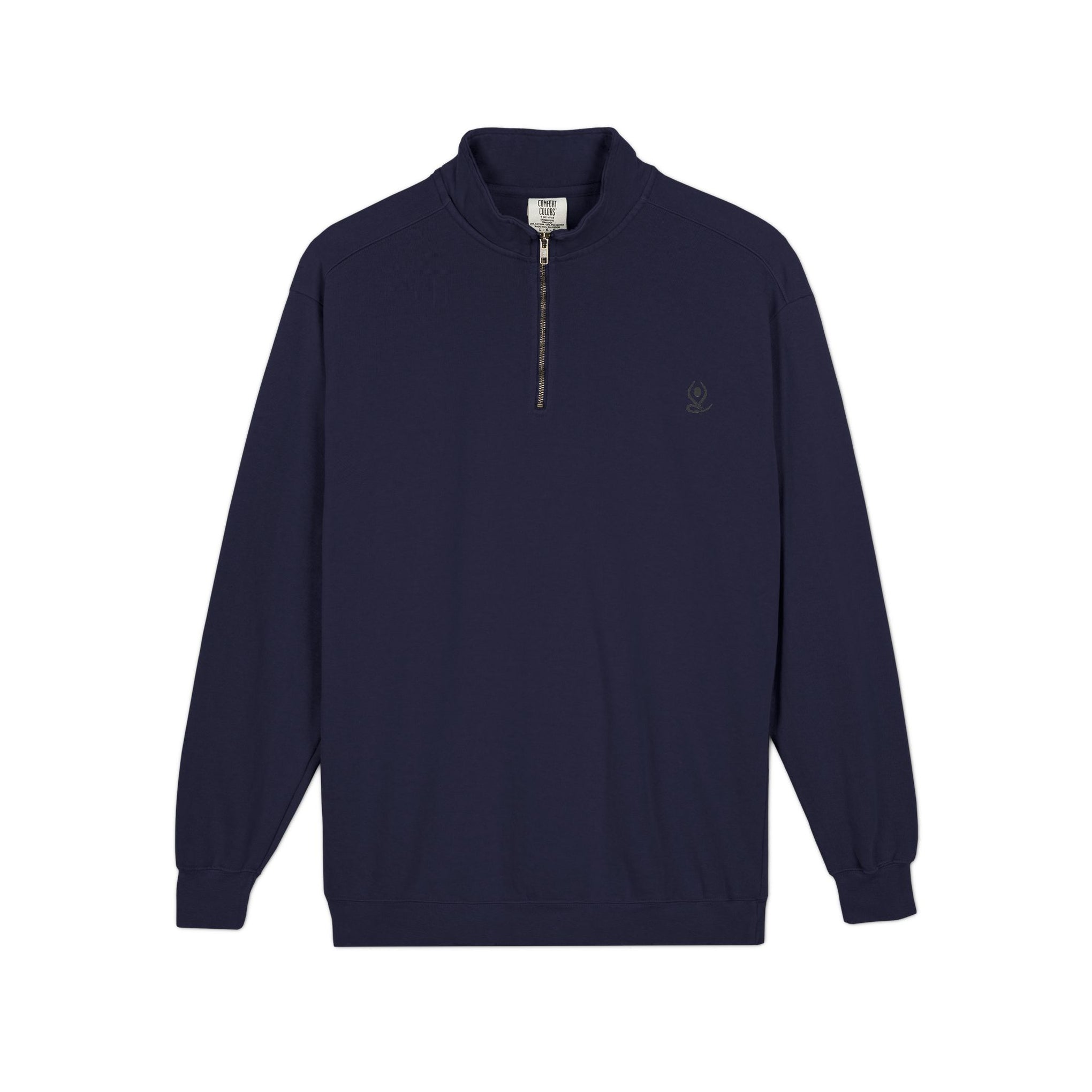 Quarter-Zip Sweatshirt — Mind Body Soul Graphic Relaxed Pullover