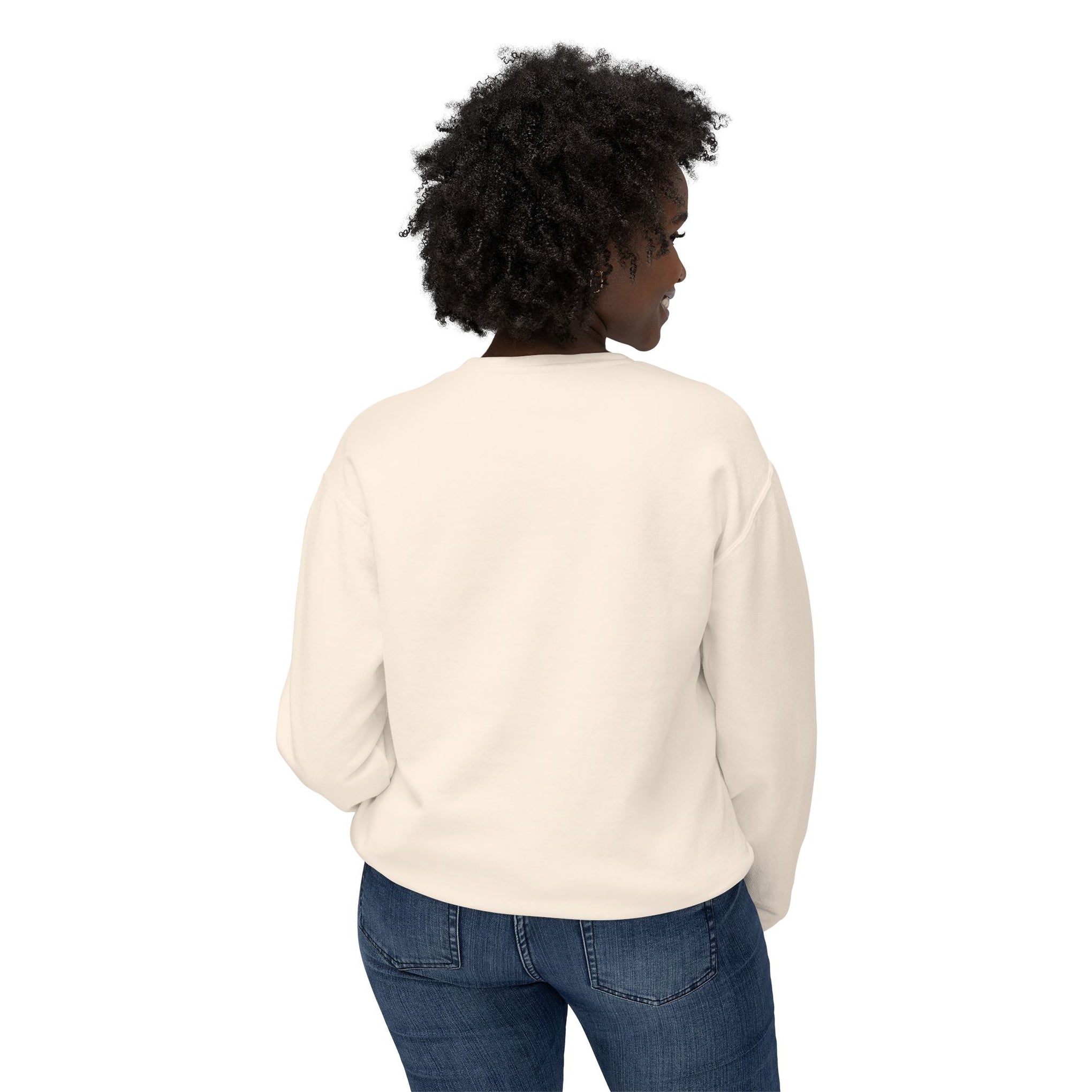 Yoga Pose Crewneck Sweatshirt — 'YOGA' Silhouette Design