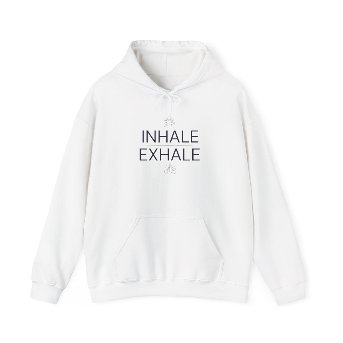 Yoga Hoodie — "Inhale Exhale" Meditation Sweatshirt