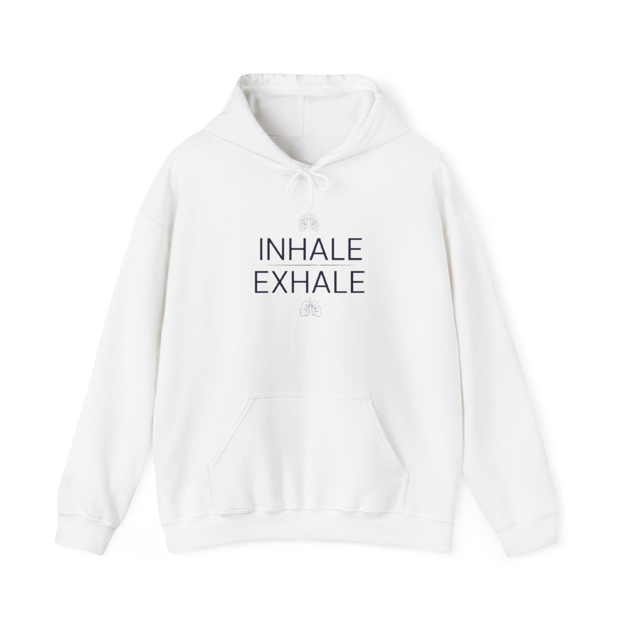 Yoga Hoodie — "Inhale Exhale" Meditation Sweatshirt