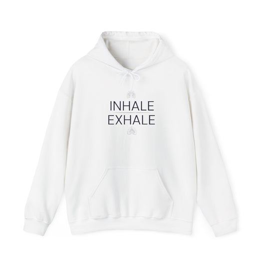 Yoga Hoodie — "Inhale Exhale" Meditation Sweatshirt