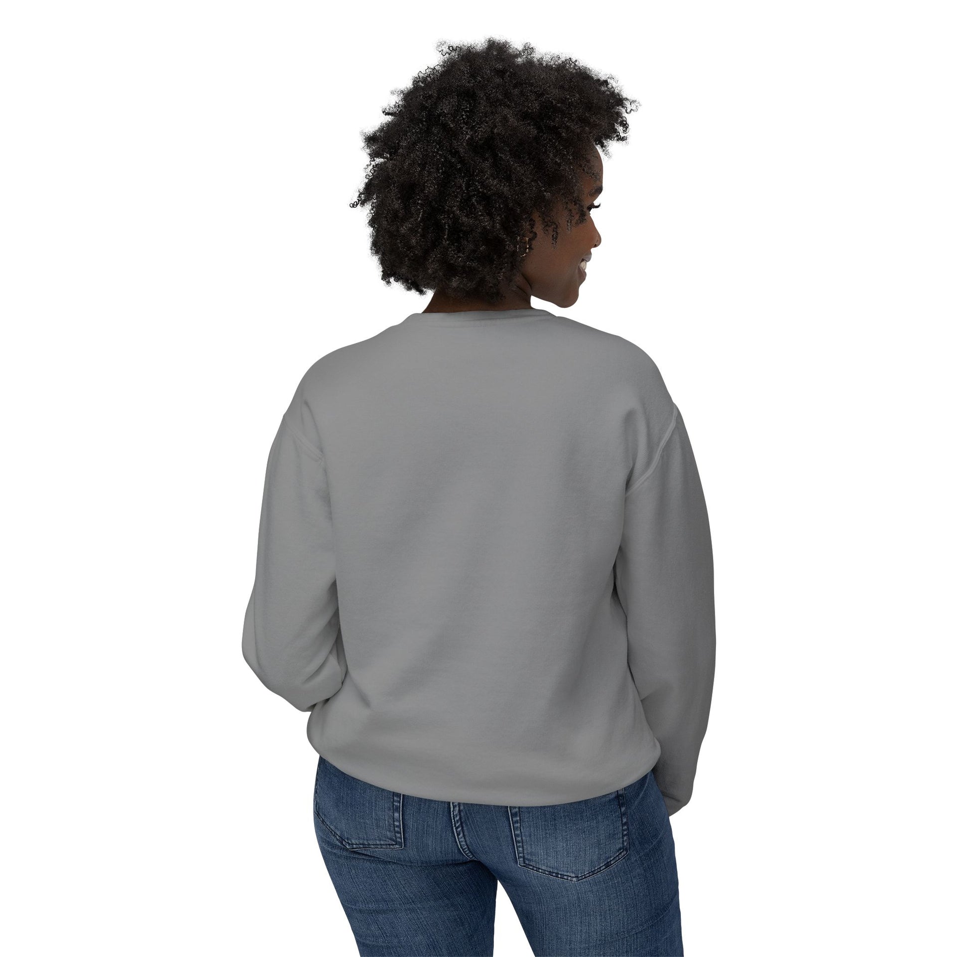 Yoga Pose Crewneck Sweatshirt — 'YOGA' Silhouette Design