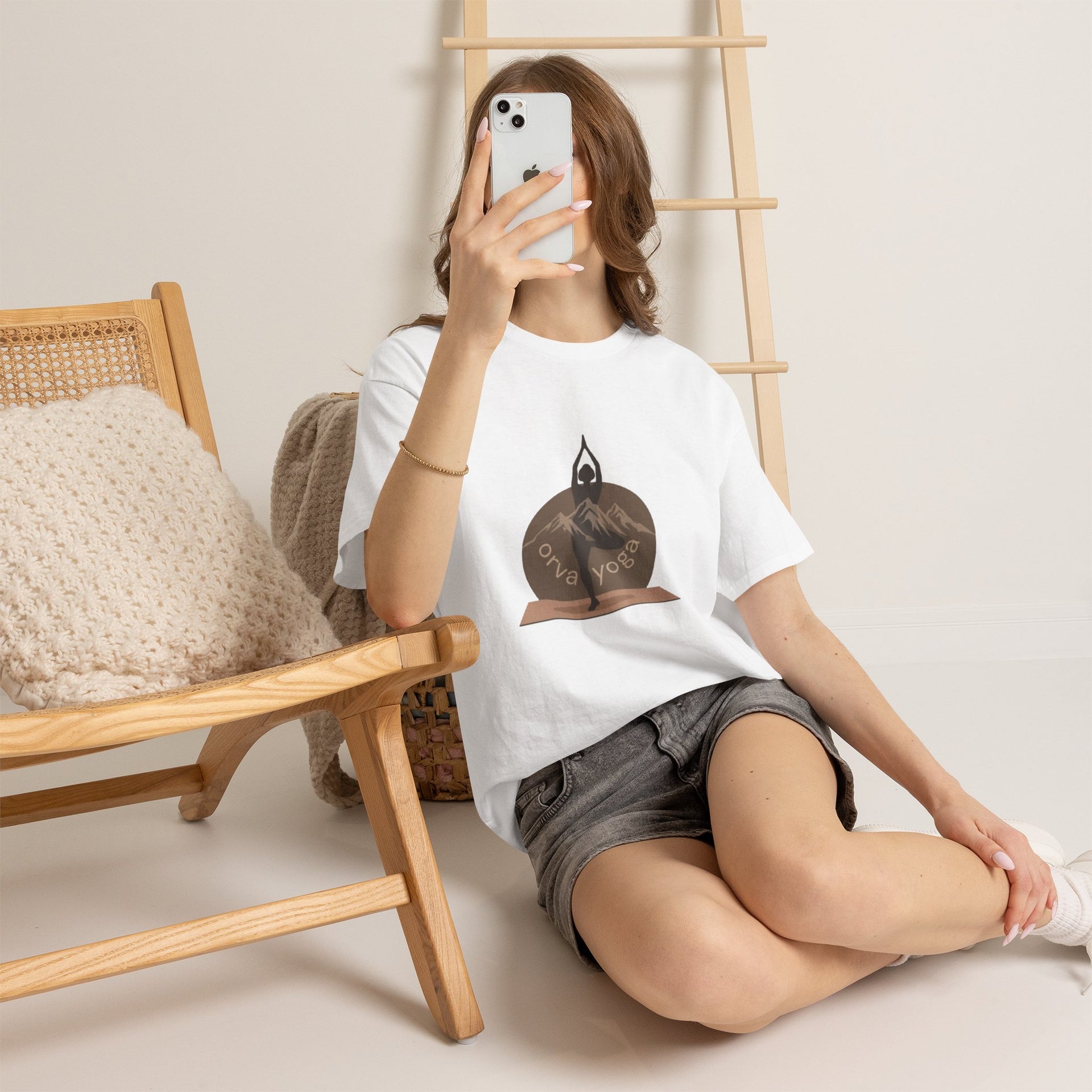 Yoga Tee — 'Orva Yoga' Mountain Pose Graphic T-Shirt